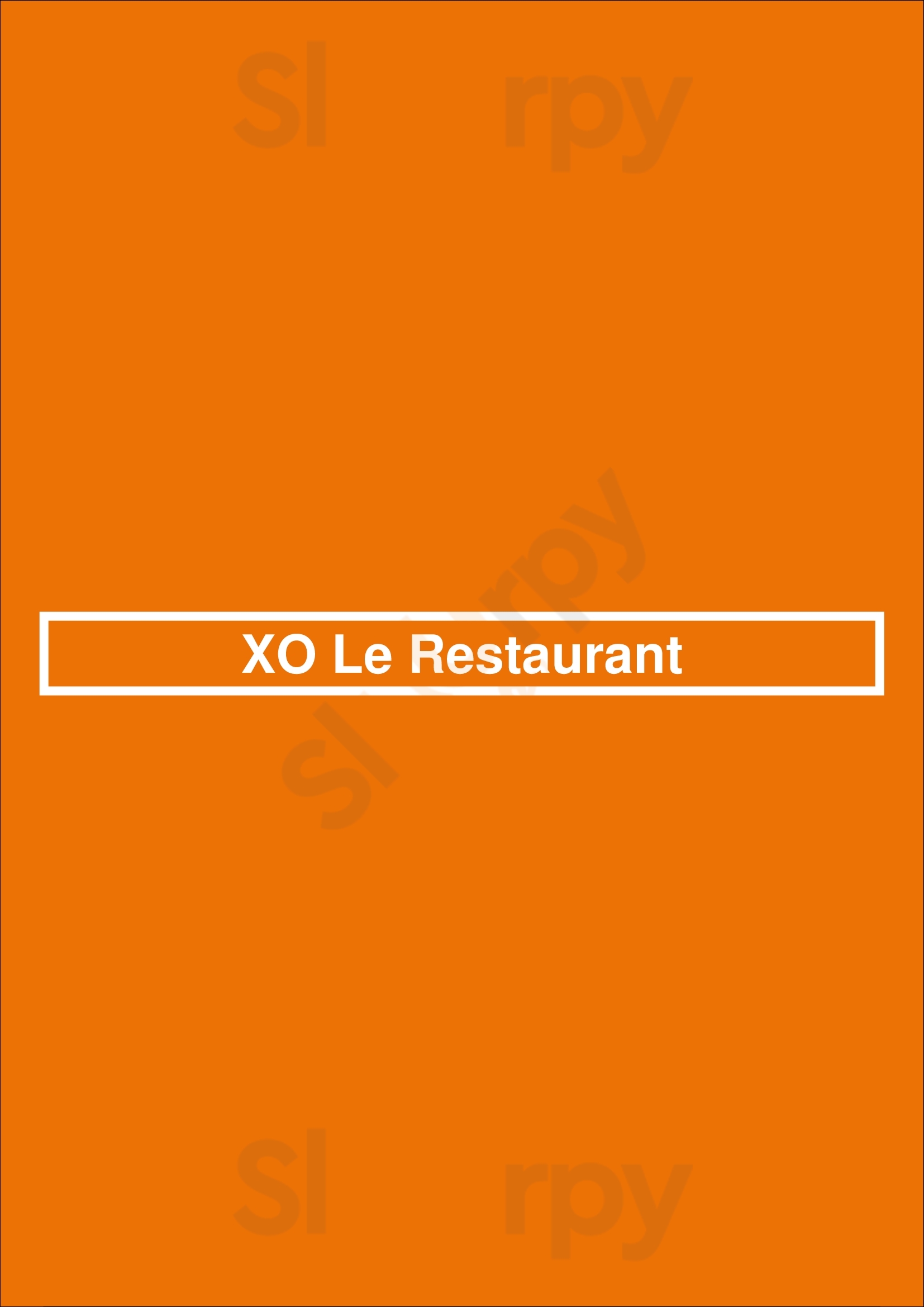 James Le Restaurant Montreal Menu - 1