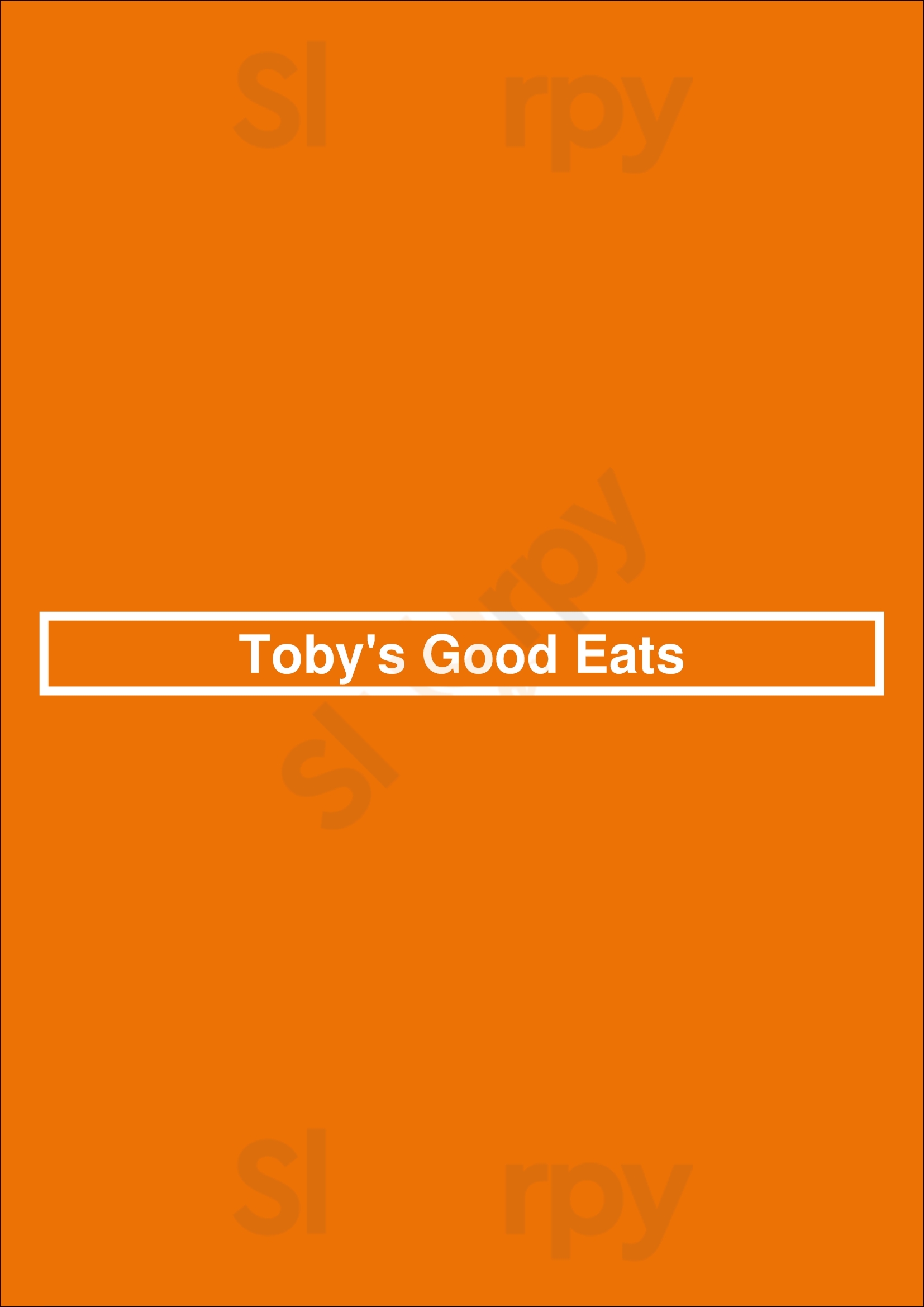 Order Tobys Good Eats Restaurant Delivery【Menu & Prices】, Hamilton