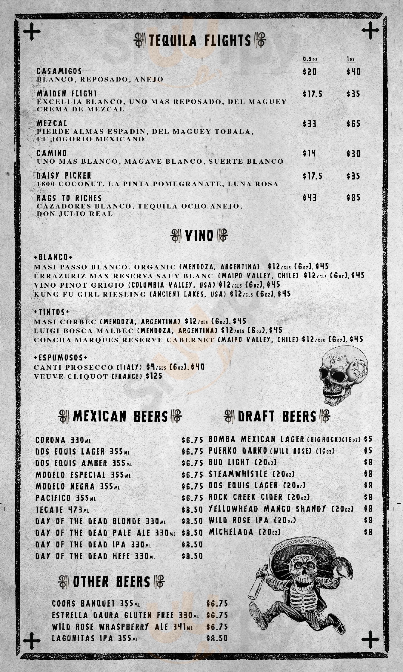 El Cortez Mexican Kitchen + Tequila Bar Edmonton Menu - 1