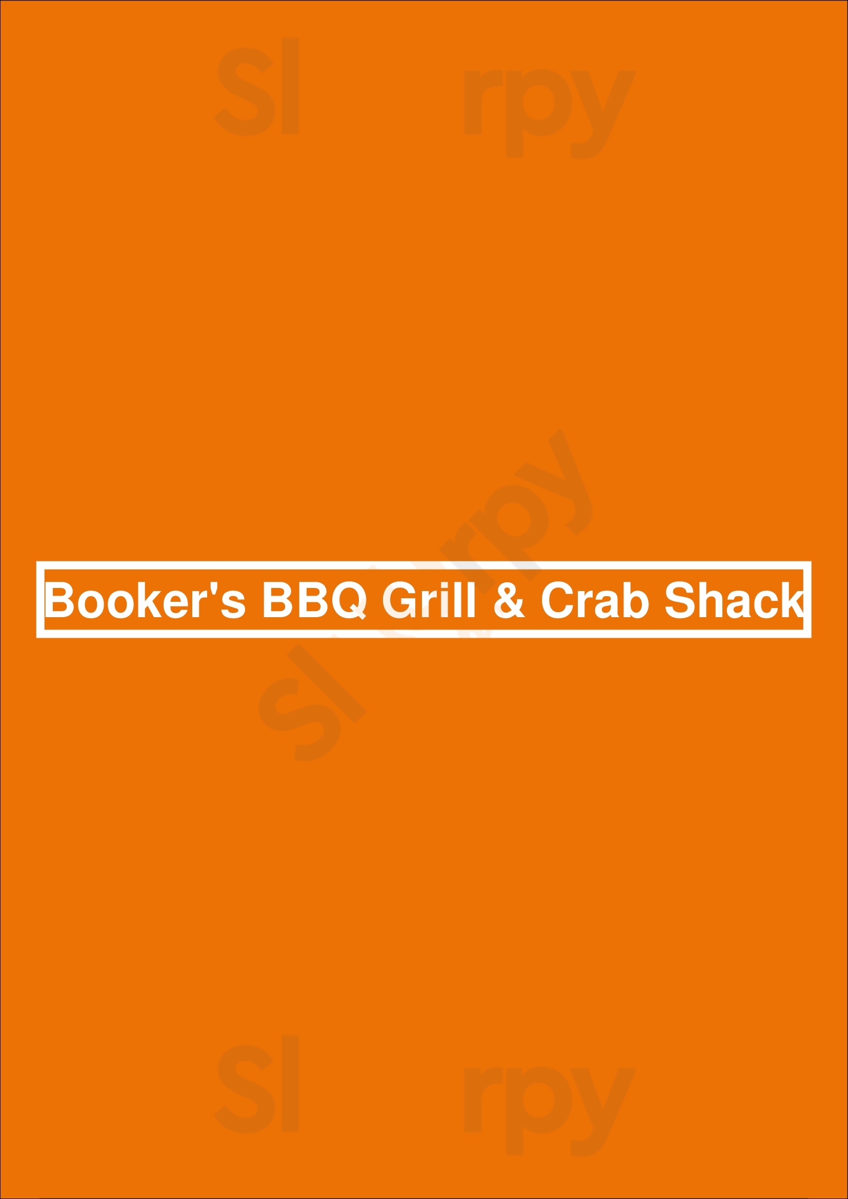 Booker's Bbq Grill & Crab Shack Calgary Menu - 1