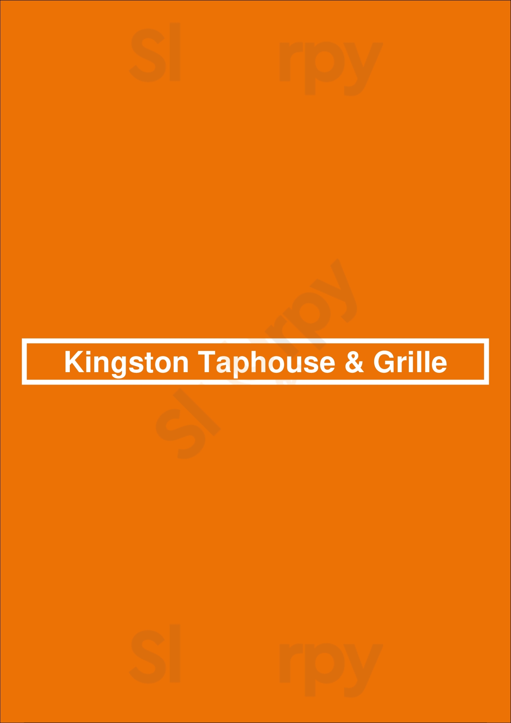 Kingston Taphouse & Grille Vancouver Menu - 1