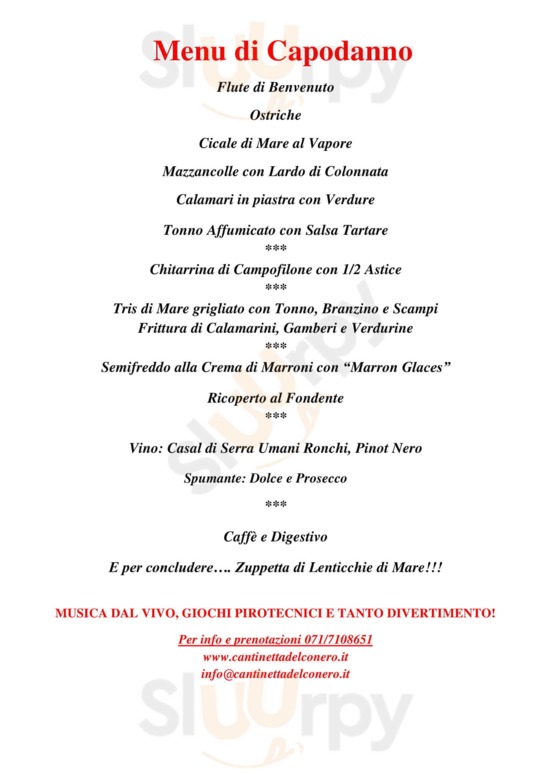 Menu capodanno 2018 2019