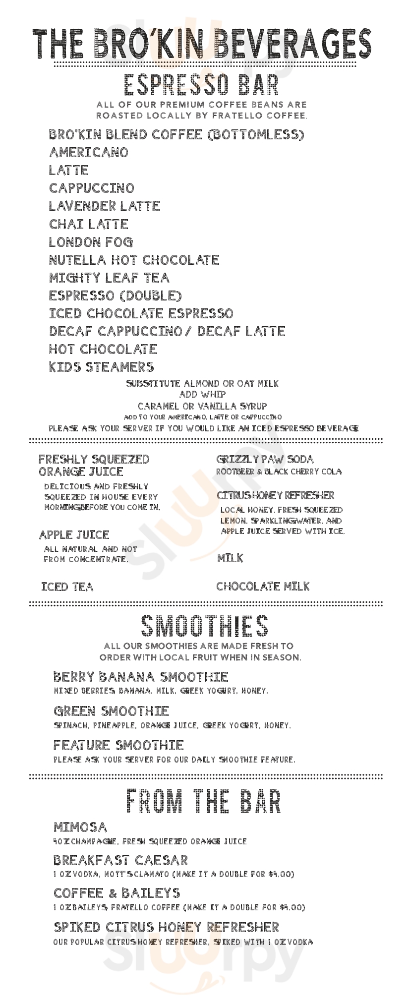 Main Menu - The Bro'kin Yolk