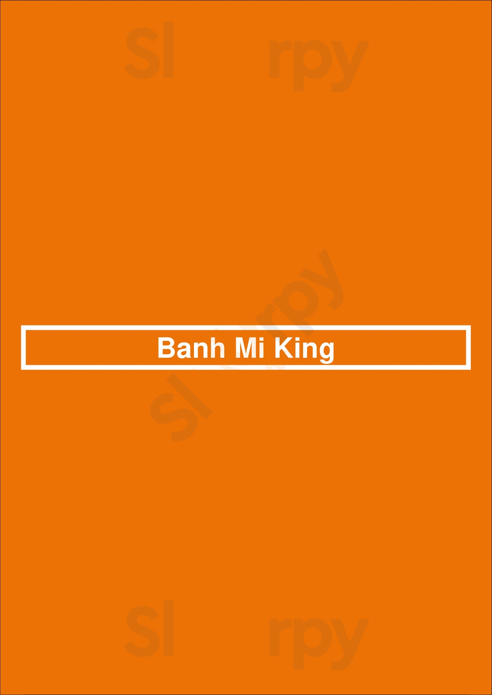Banh Mi King Winnipeg Menu - 1