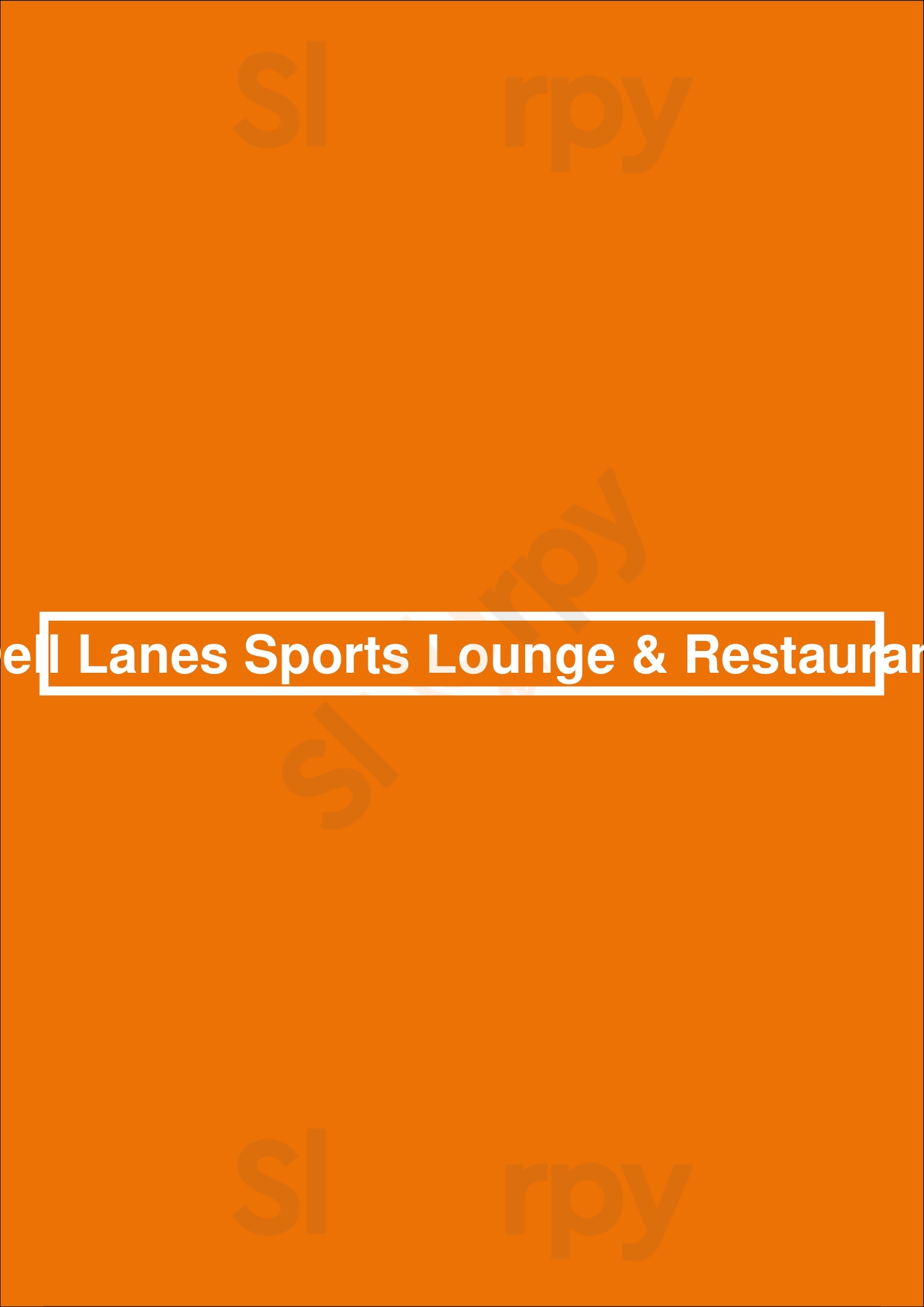 Dell Lanes Sports Lounge & Restaurant Surrey Menu - 1