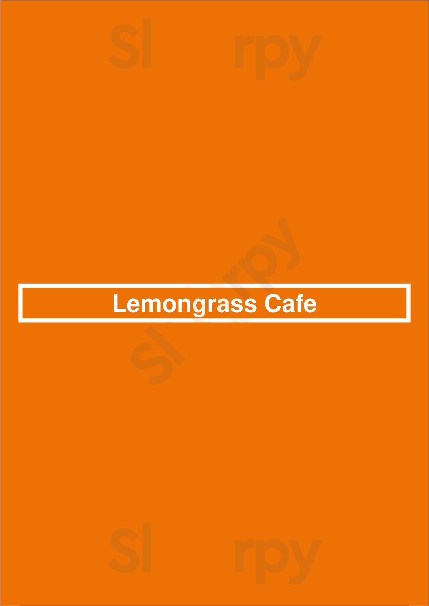 Lemongrass Cafe Edmonton Menu - 1