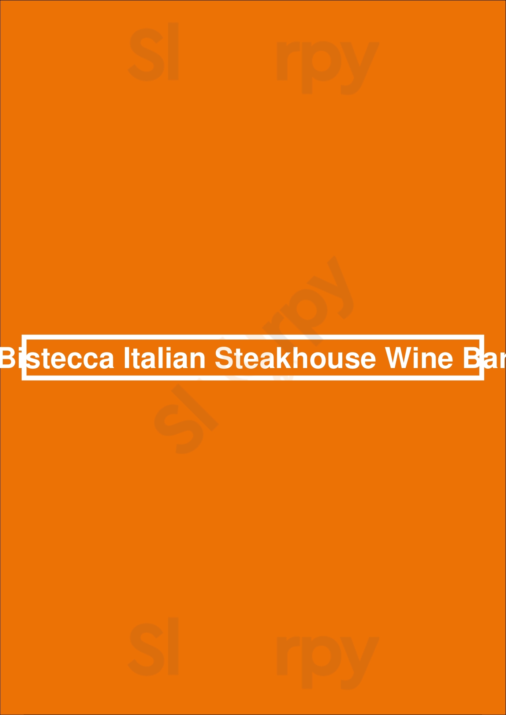 Bistecca Italian Steakhouse Wine Bar Edmonton Menu - 1
