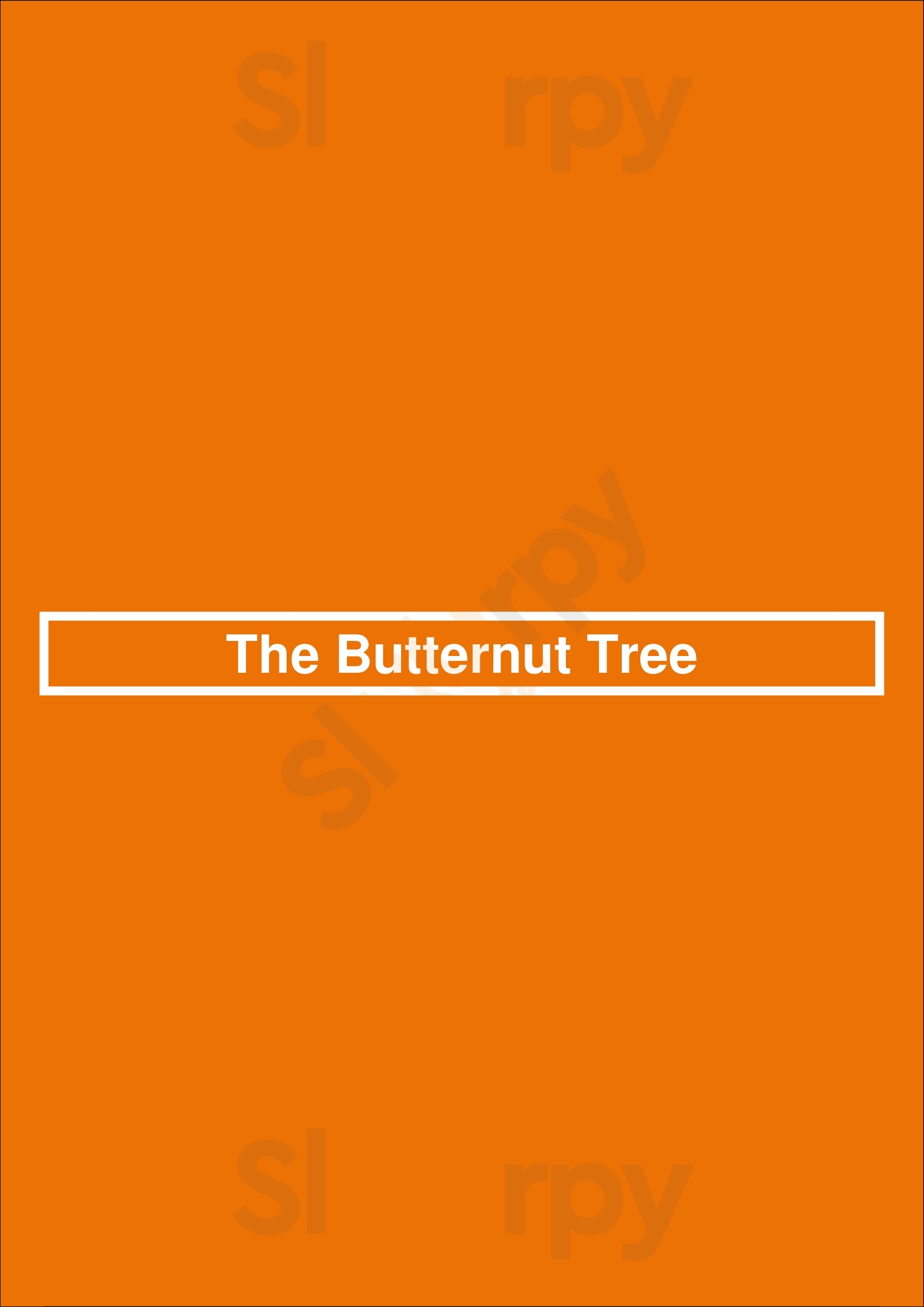 The Butternut Tree Edmonton Menu - 1