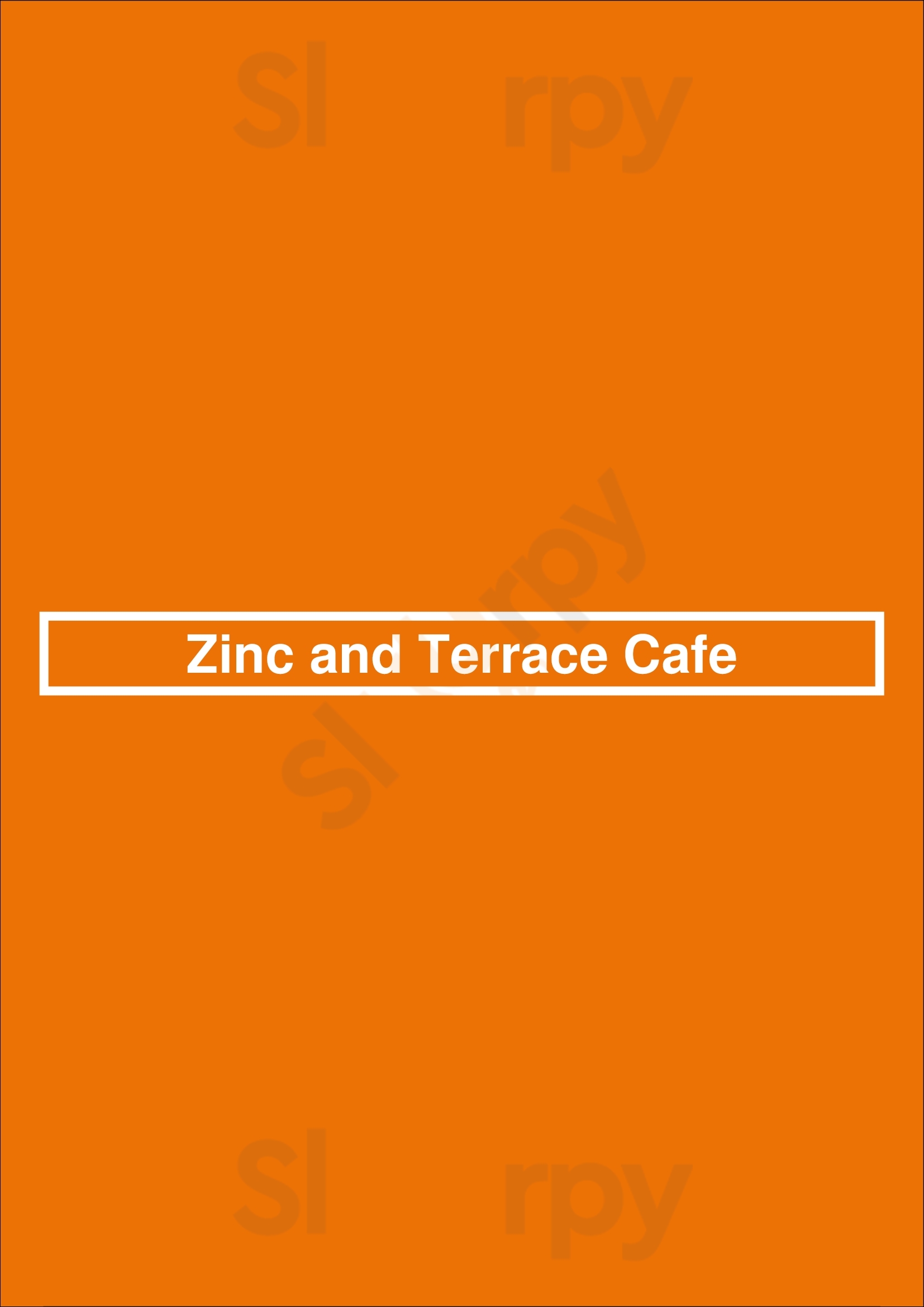 Zinc And Terrace Cafe Edmonton Menu - 1