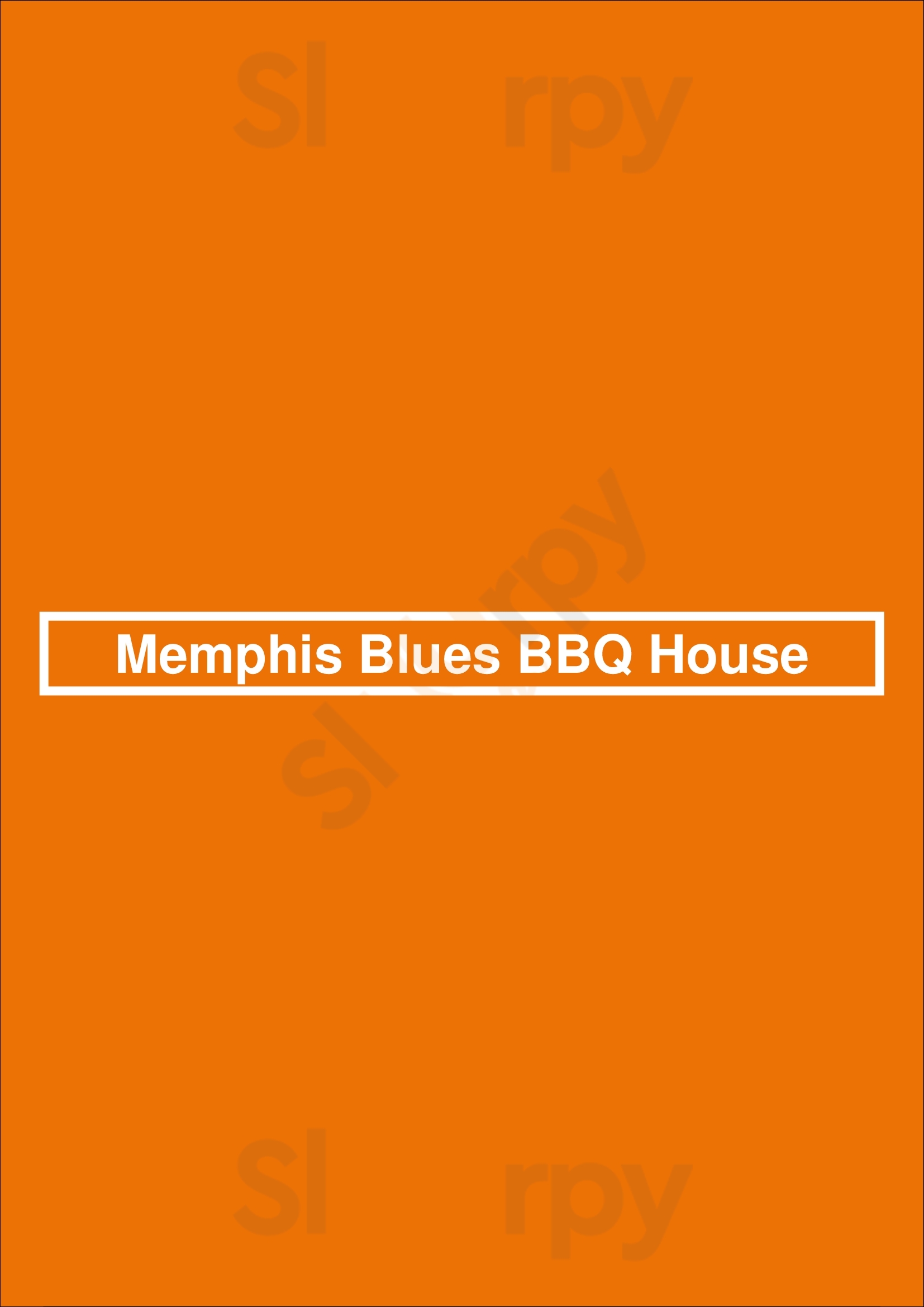 Memphis Blues Bbq House Surrey Menu - 1