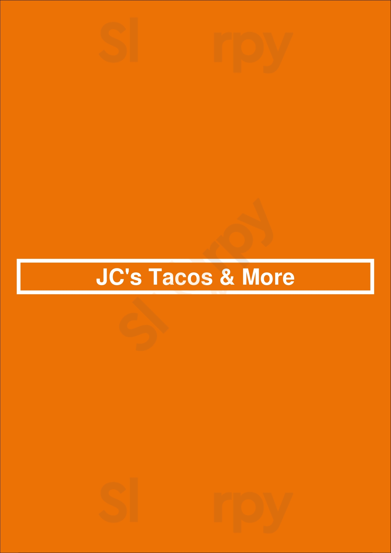 Jc's Tacos & More Winnipeg Menu - 1