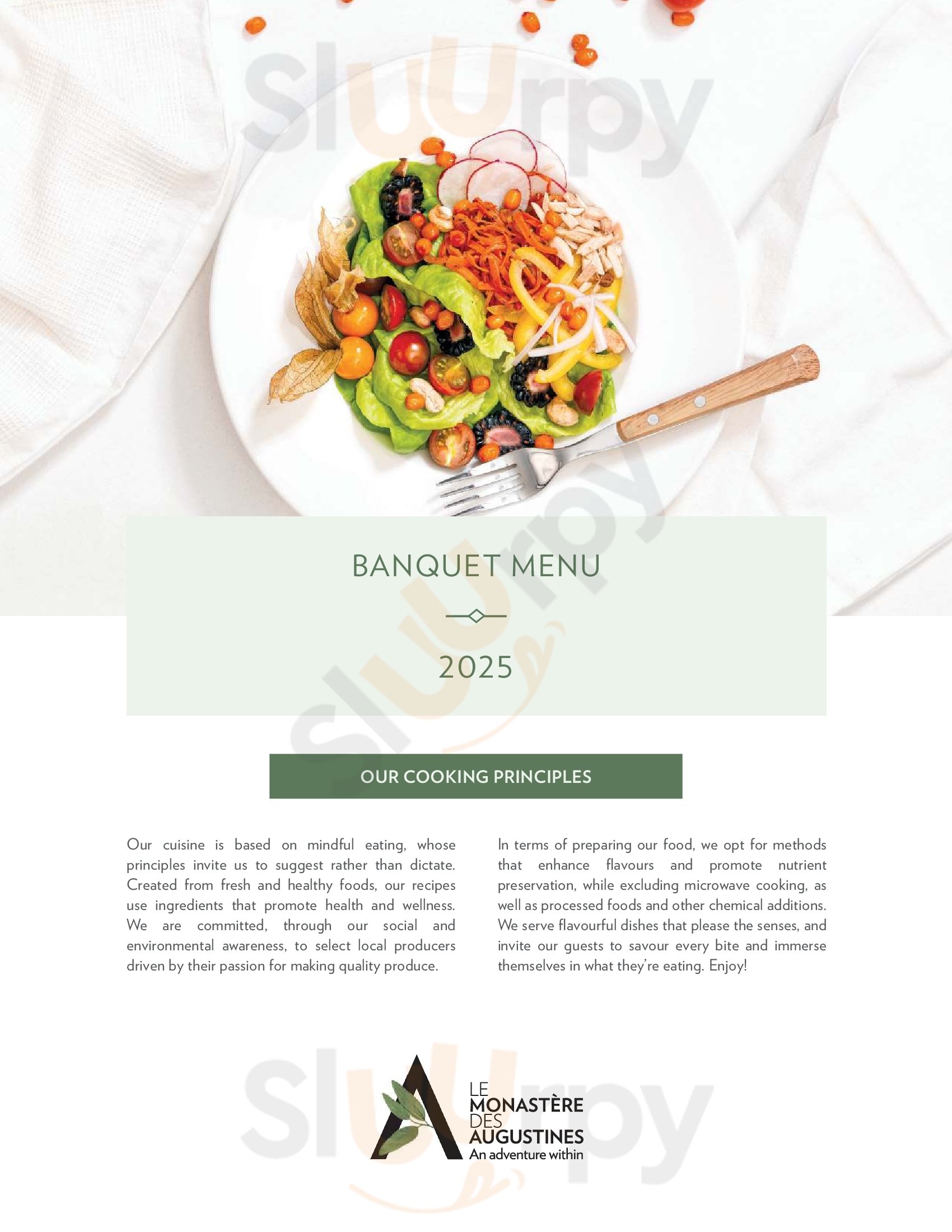 Le Restaurant Du Monastere Des Augustines Quebec City Menu - 1