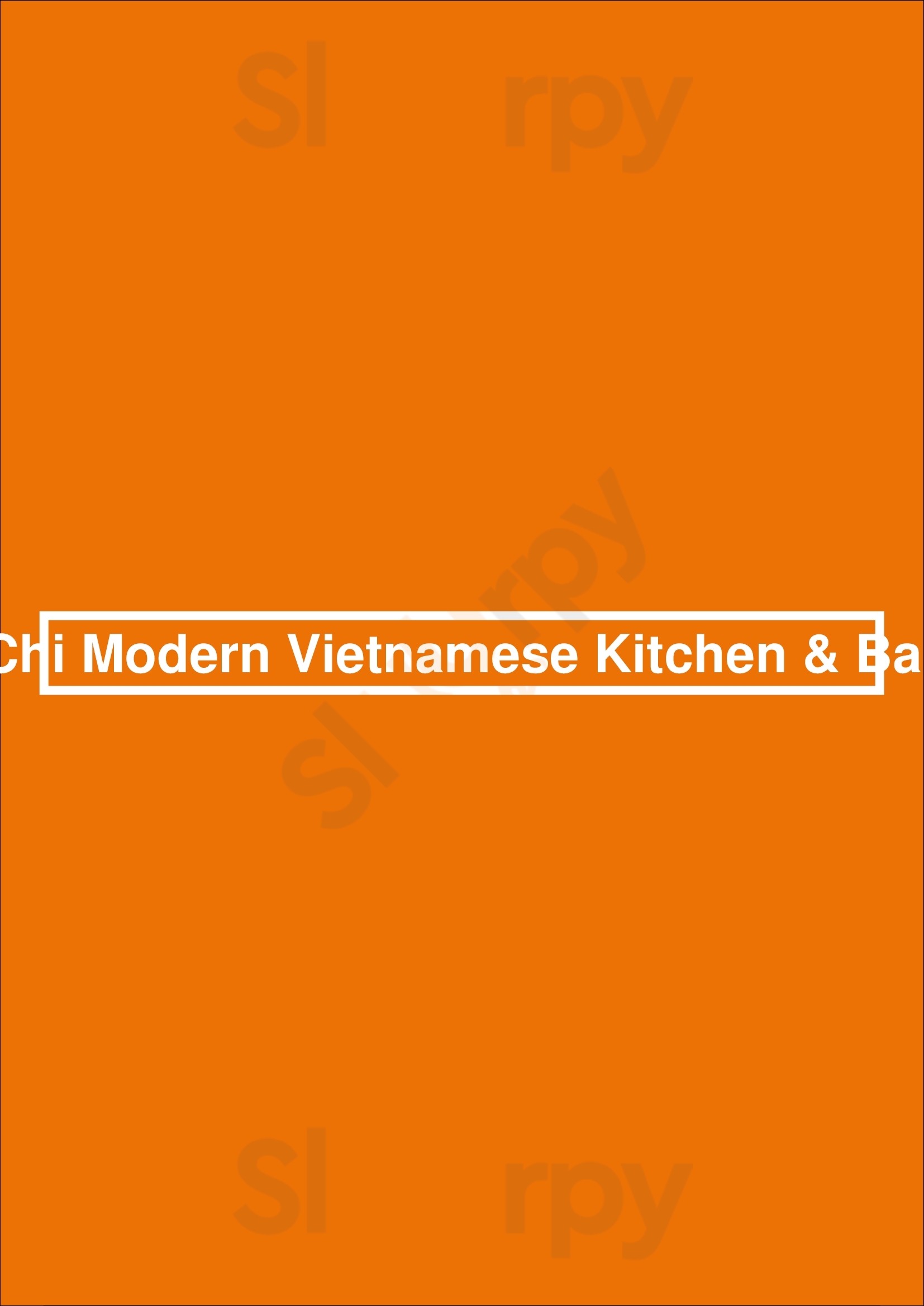 Chi Modern Vietnamese Kitchen & Bar Vancouver Menu - 1