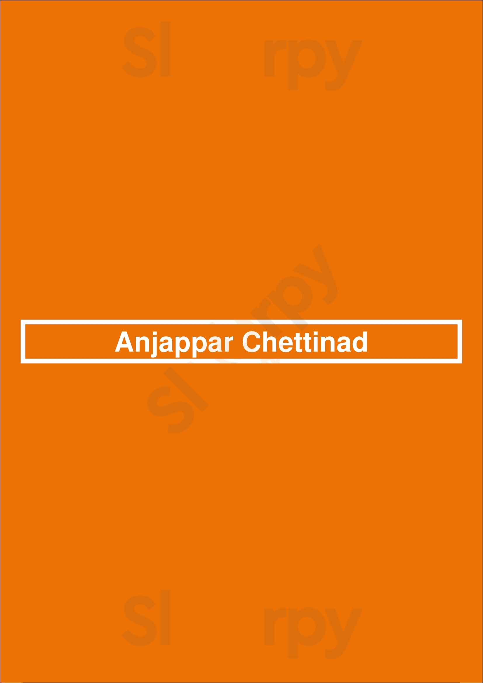 Anjappar Chettinad Mississauga Menu - 1