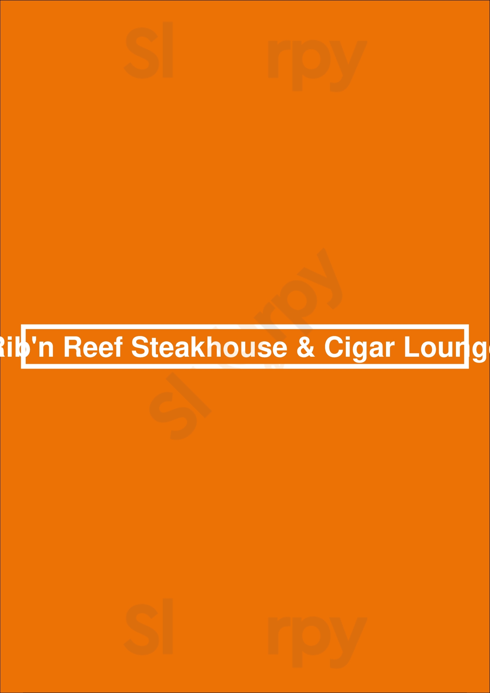 Rib'n Reef Steakhouse And Cigar Lounge Montreal Menu - 1