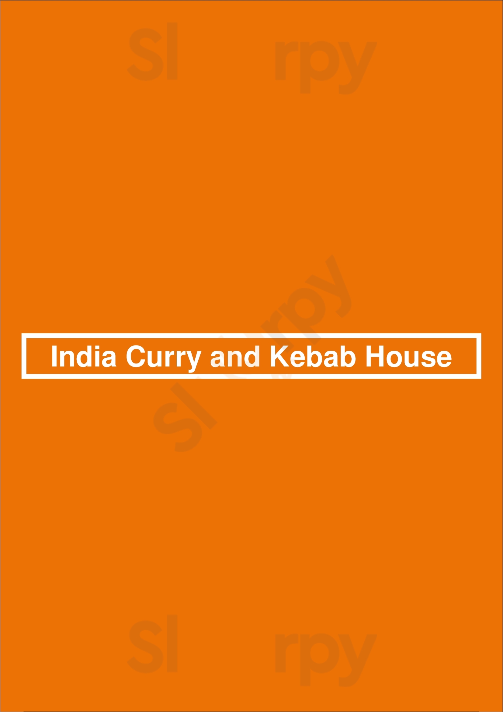 India Curry And Kebab House Ottawa Menu - 1