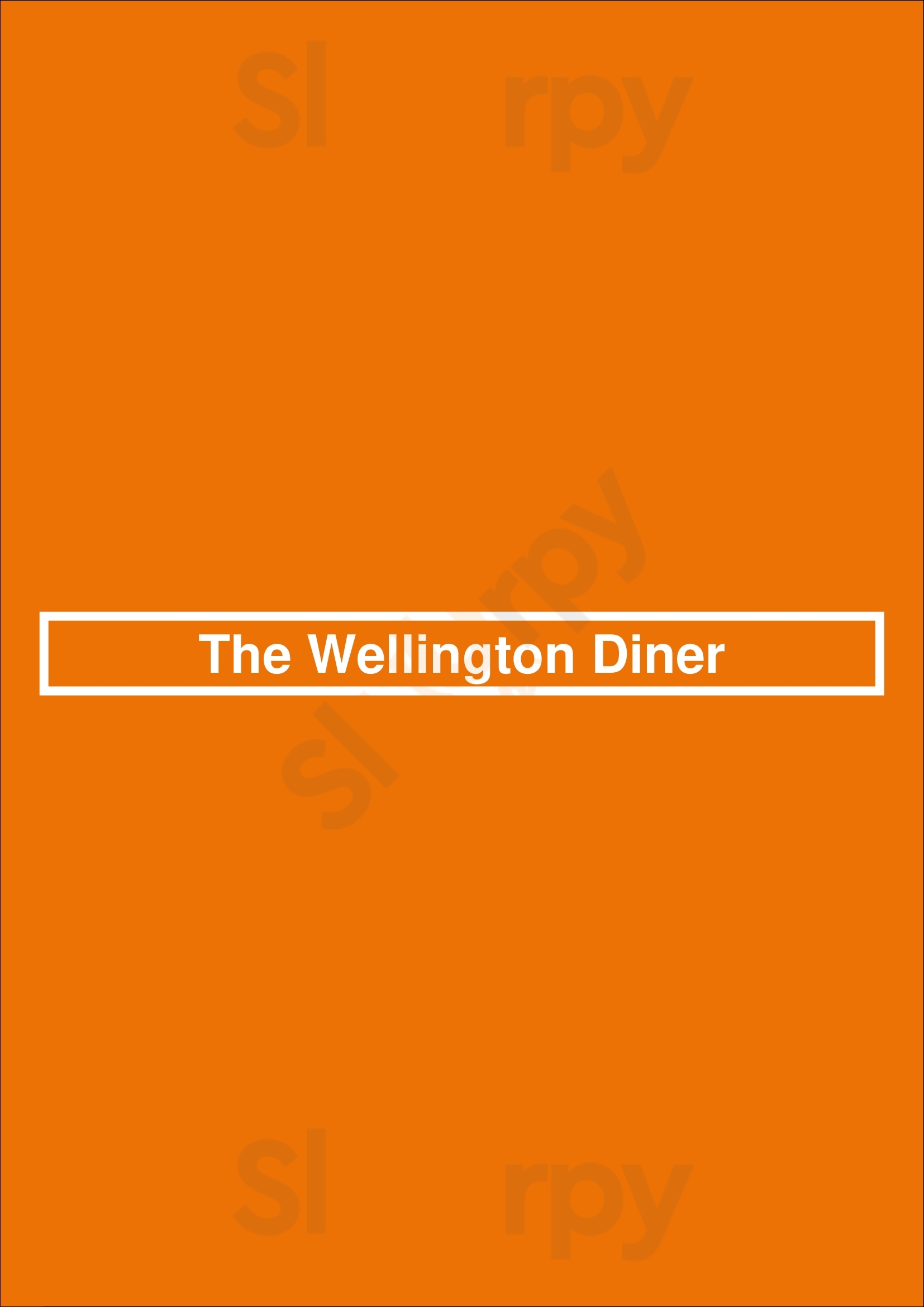 The Wellington Diner Ottawa Menu - 1