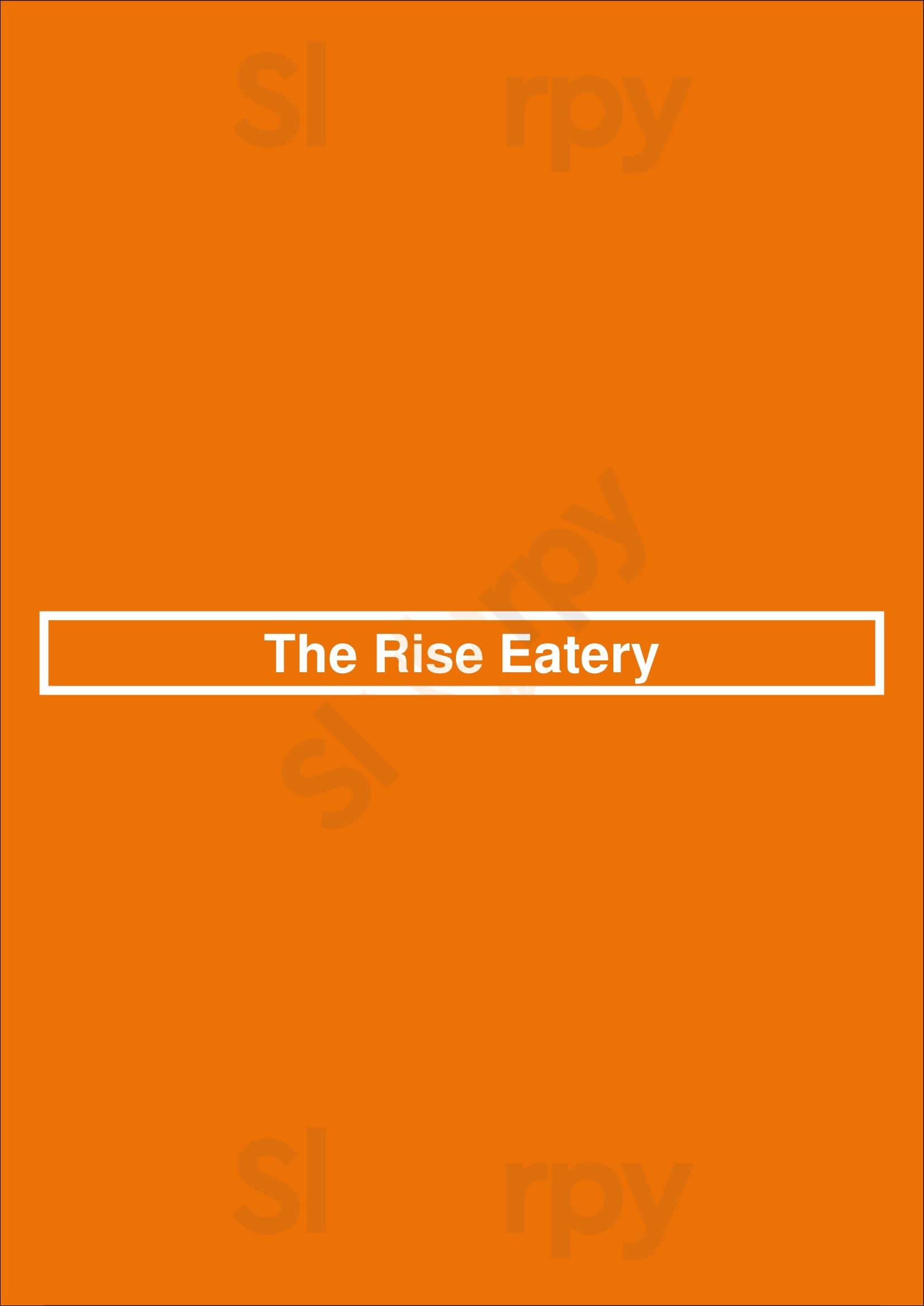 The Rise Global Fusion Eatery Vancouver Menu - 1