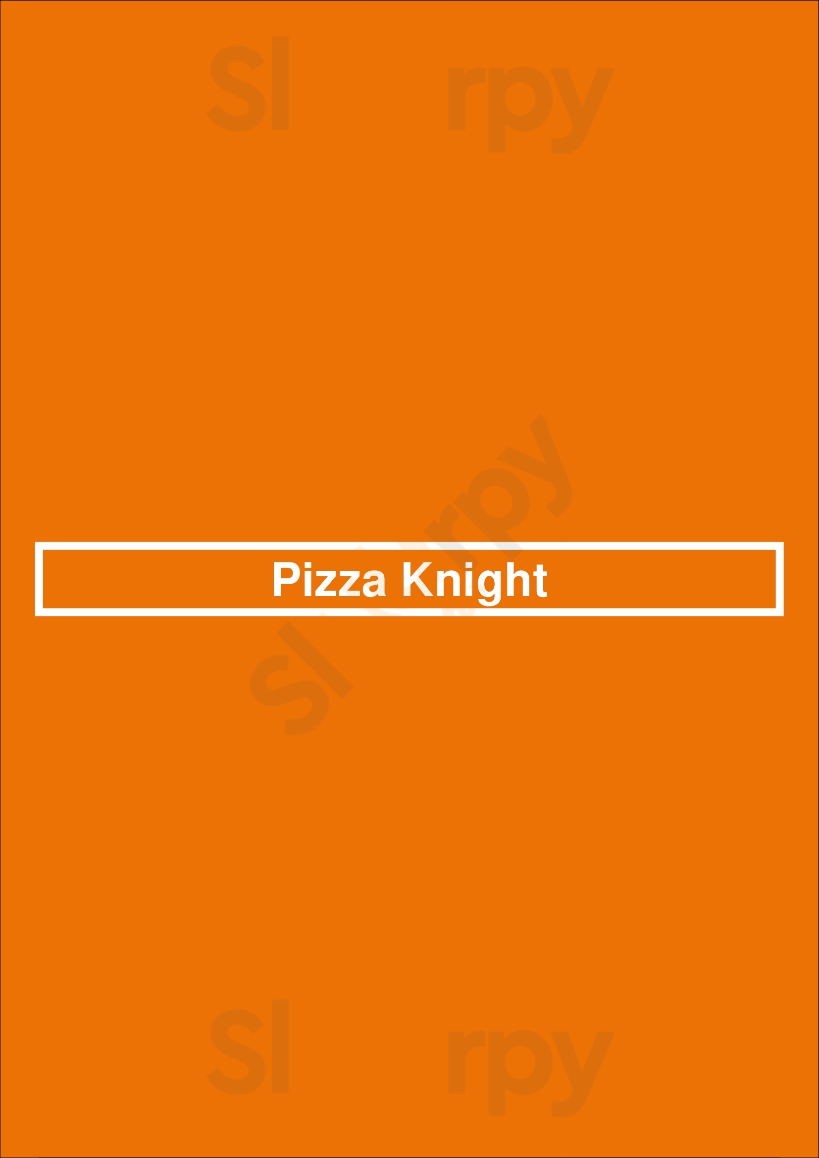 Pizza Knight Surrey Menu - 1