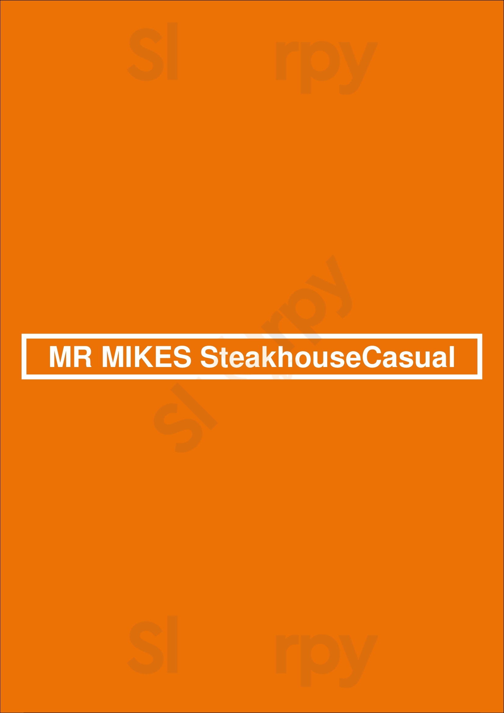 Mr Mikes Steakhousecasual Edmonton Menu - 1