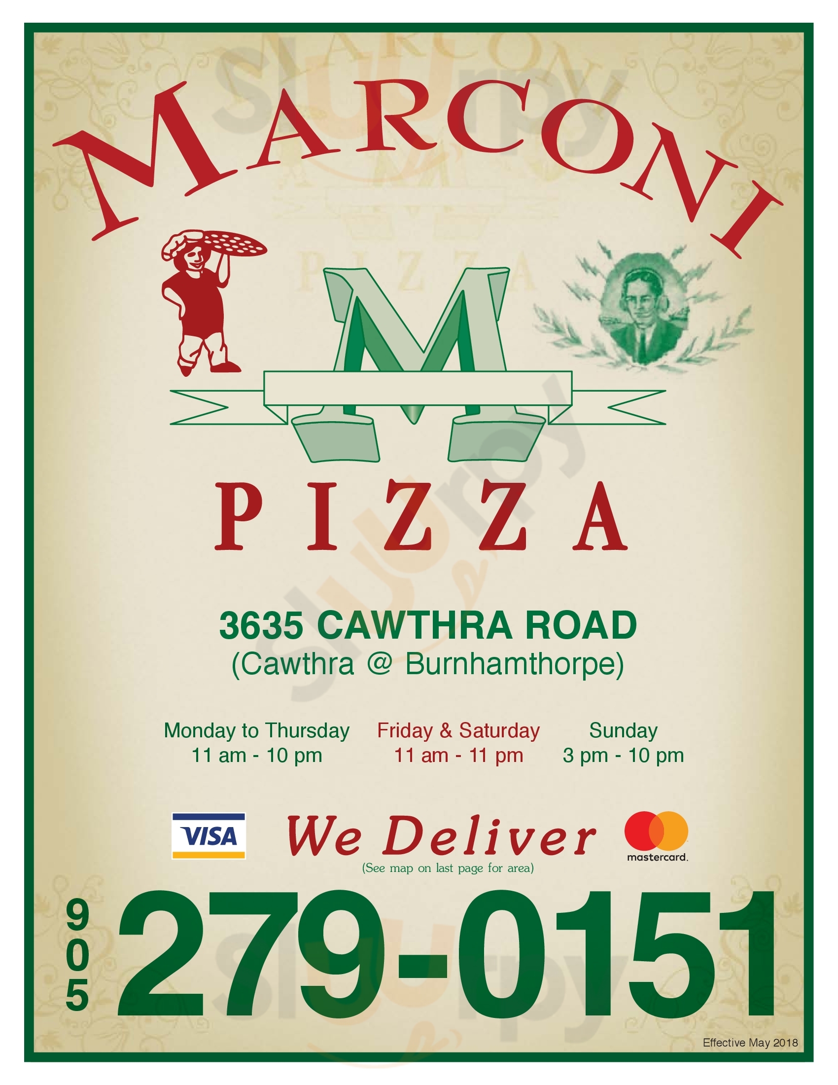 Marconi Pizza Mississauga Menu - 1
