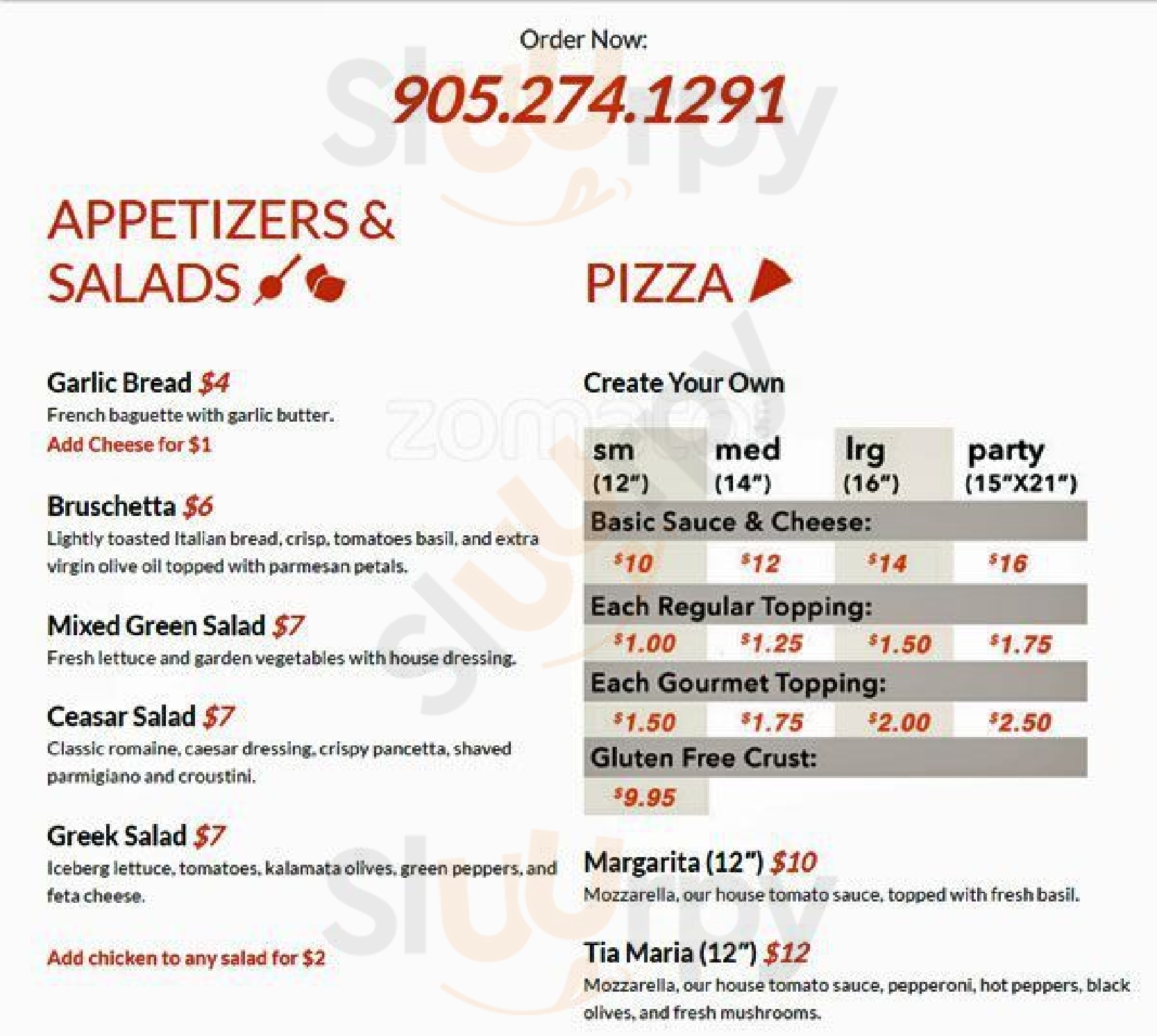 Great Canadian Pizza Co Mississauga Menu - 1