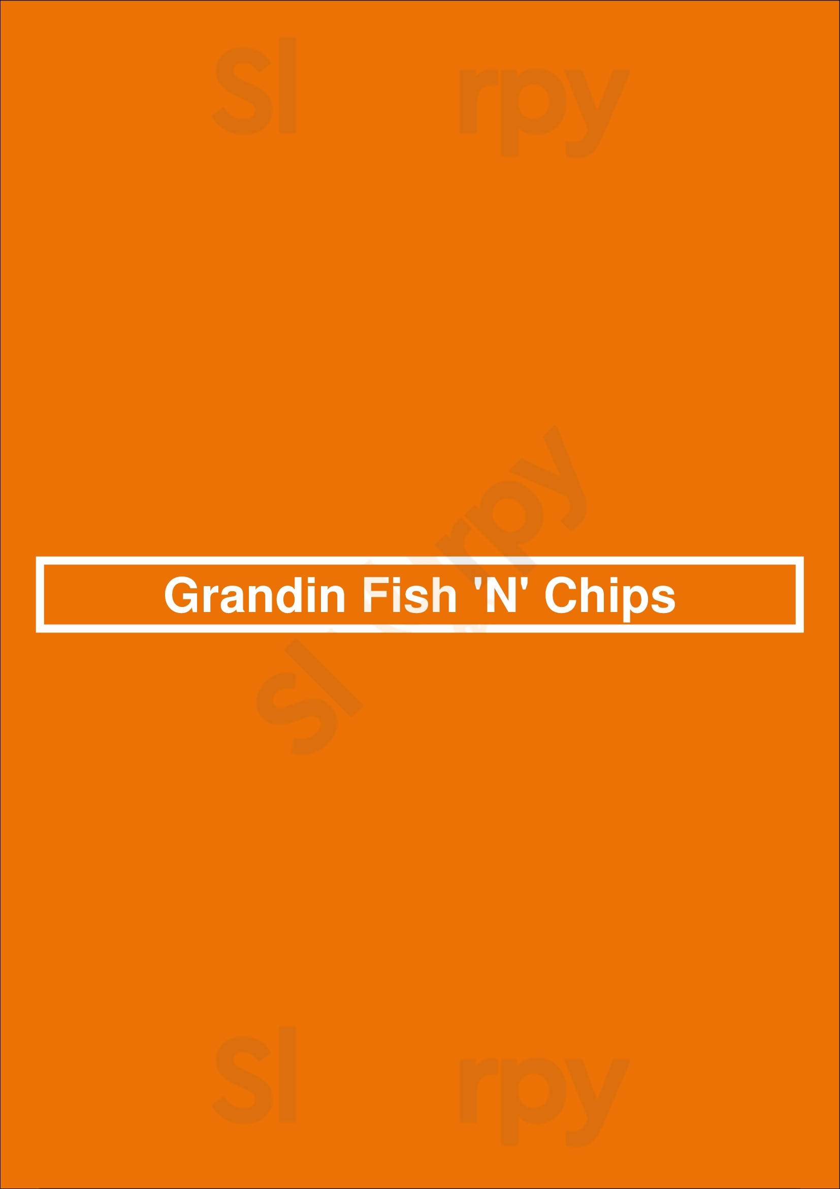 Grandin Fish 'n' Chips Edmonton Menu - 1