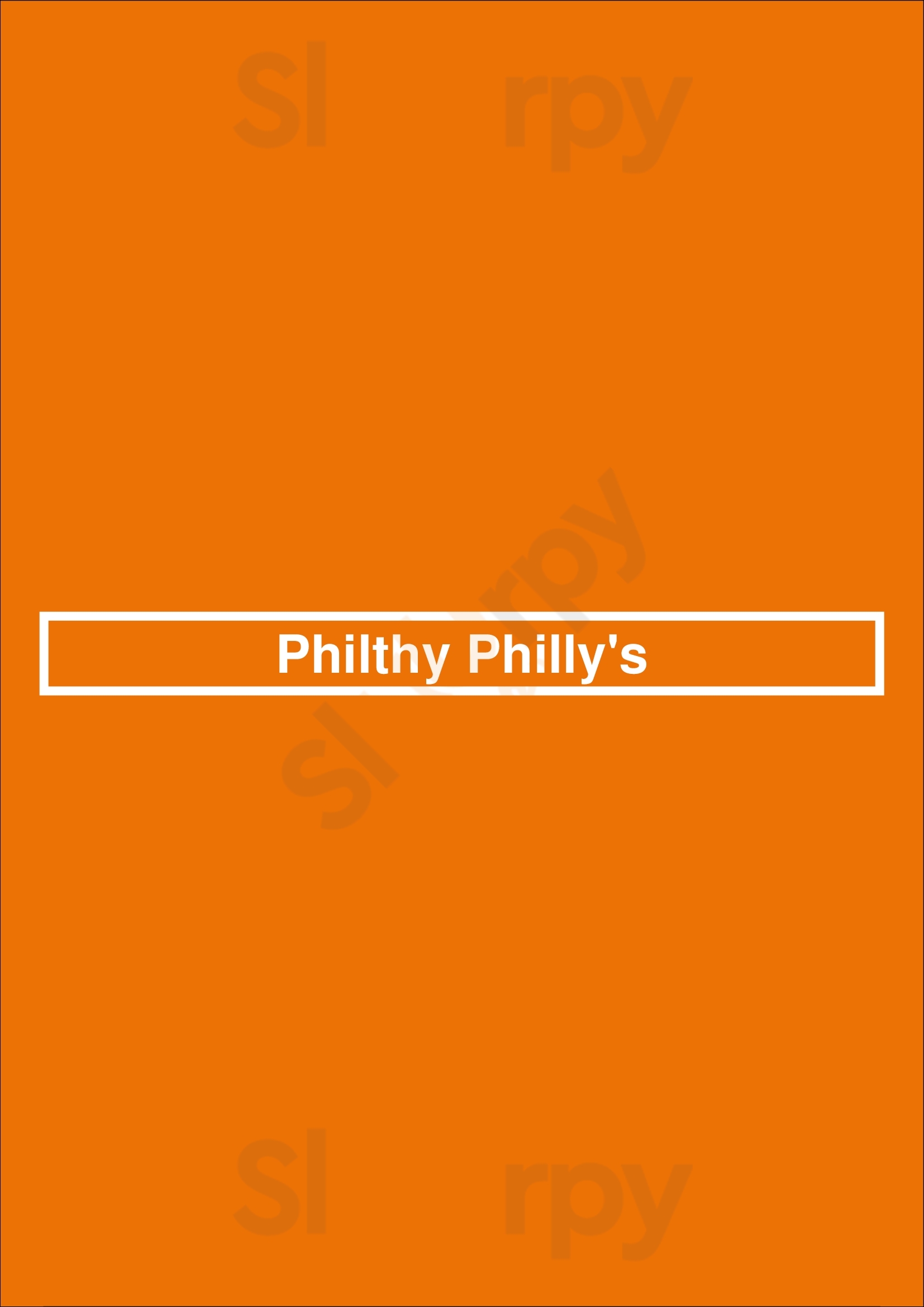 Philthy Philly's Mississauga Menu - 1