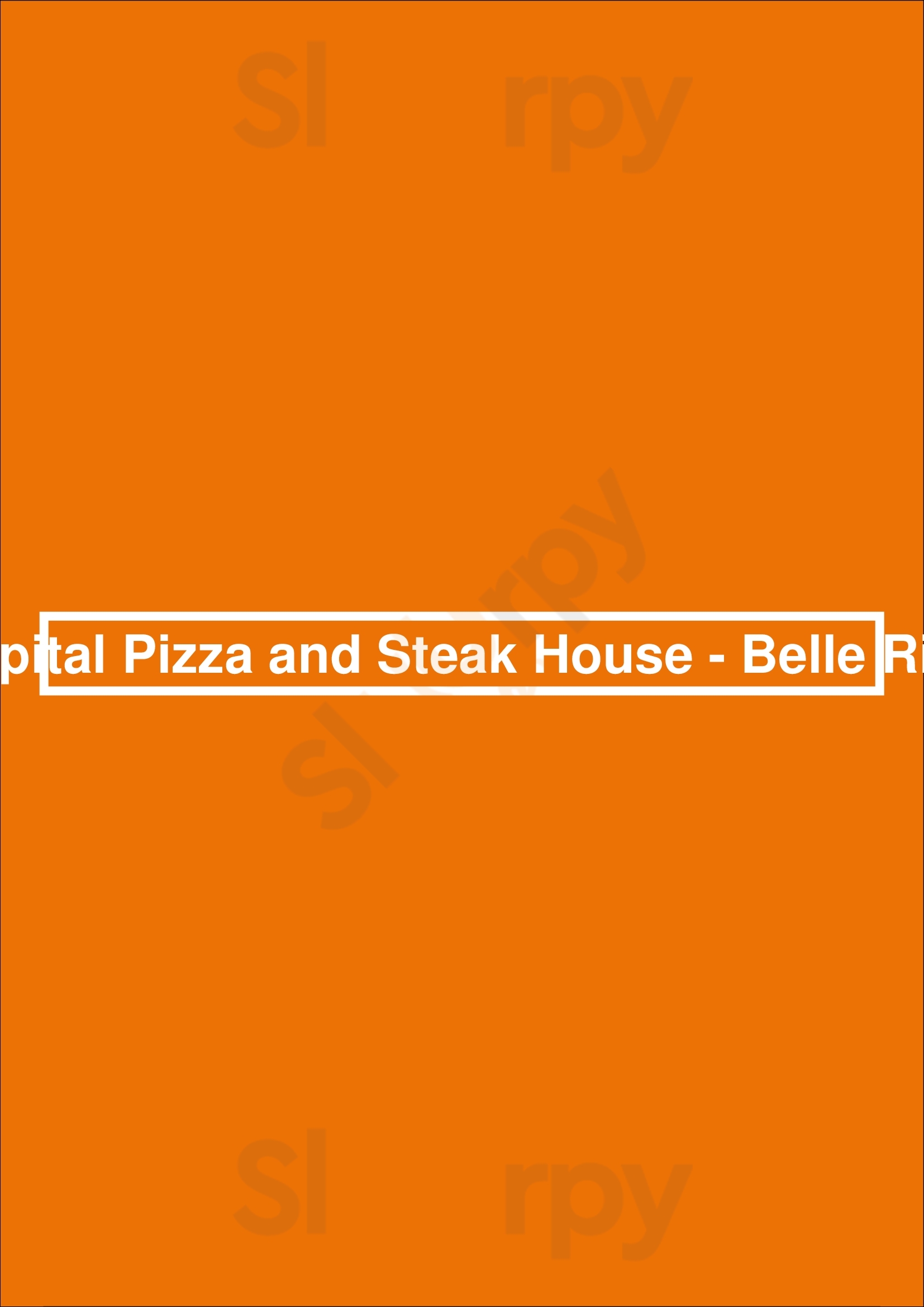 Capital Pizza And Steak House - Belle Rive Edmonton Menu - 1
