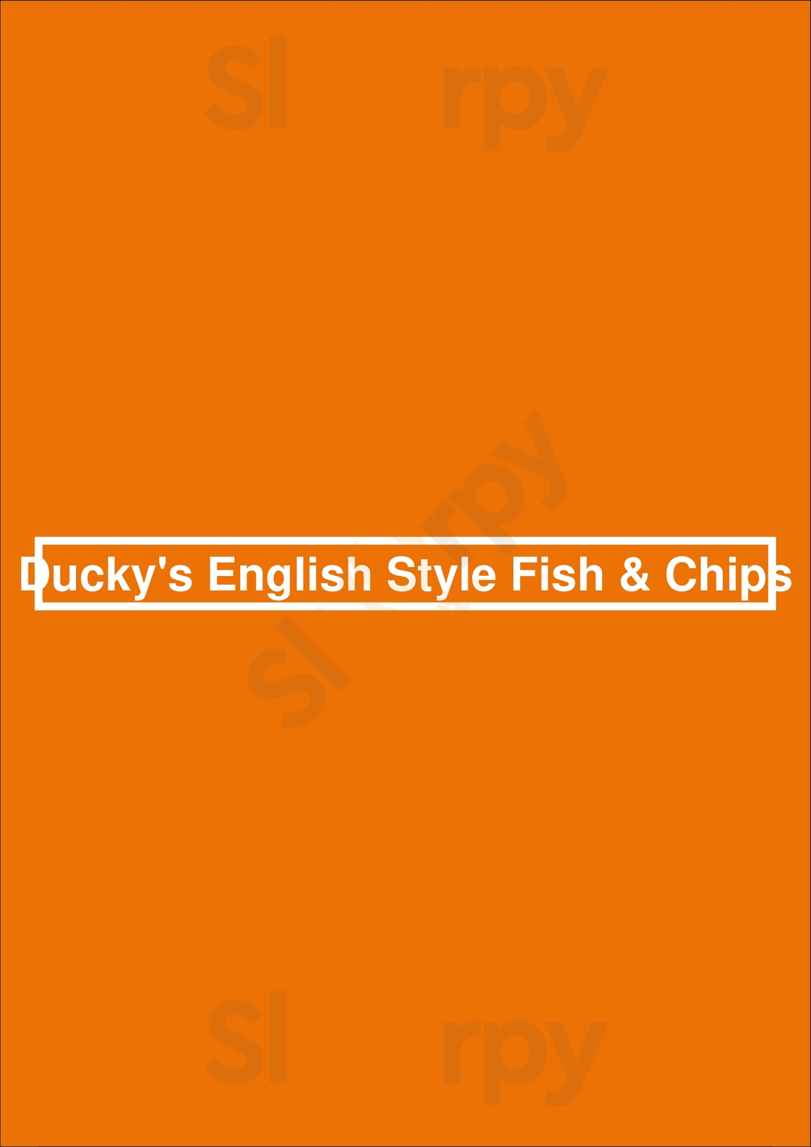 Ducky's English Style Fish & Chips Winnipeg Menu - 1