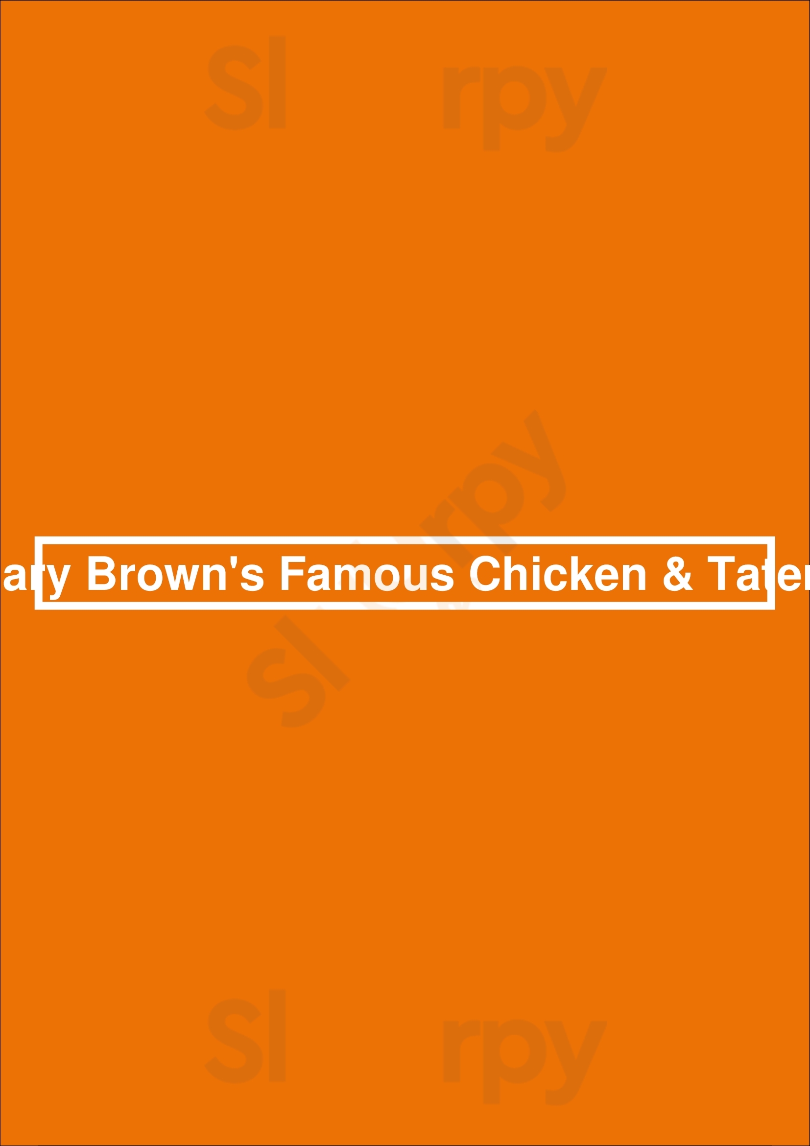 Mary Brown's Famous Chicken & Taters Mississauga Menu - 1