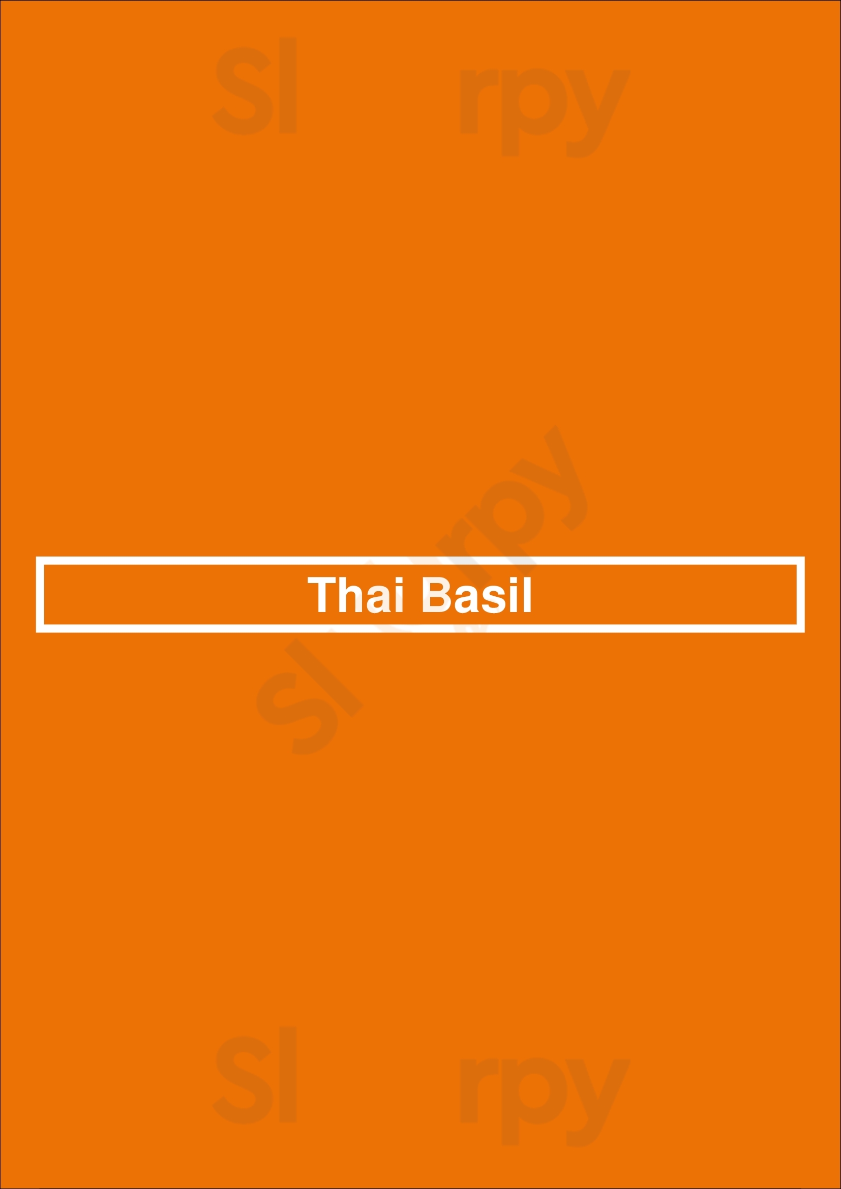 Thai Basil Vancouver Menu - 1