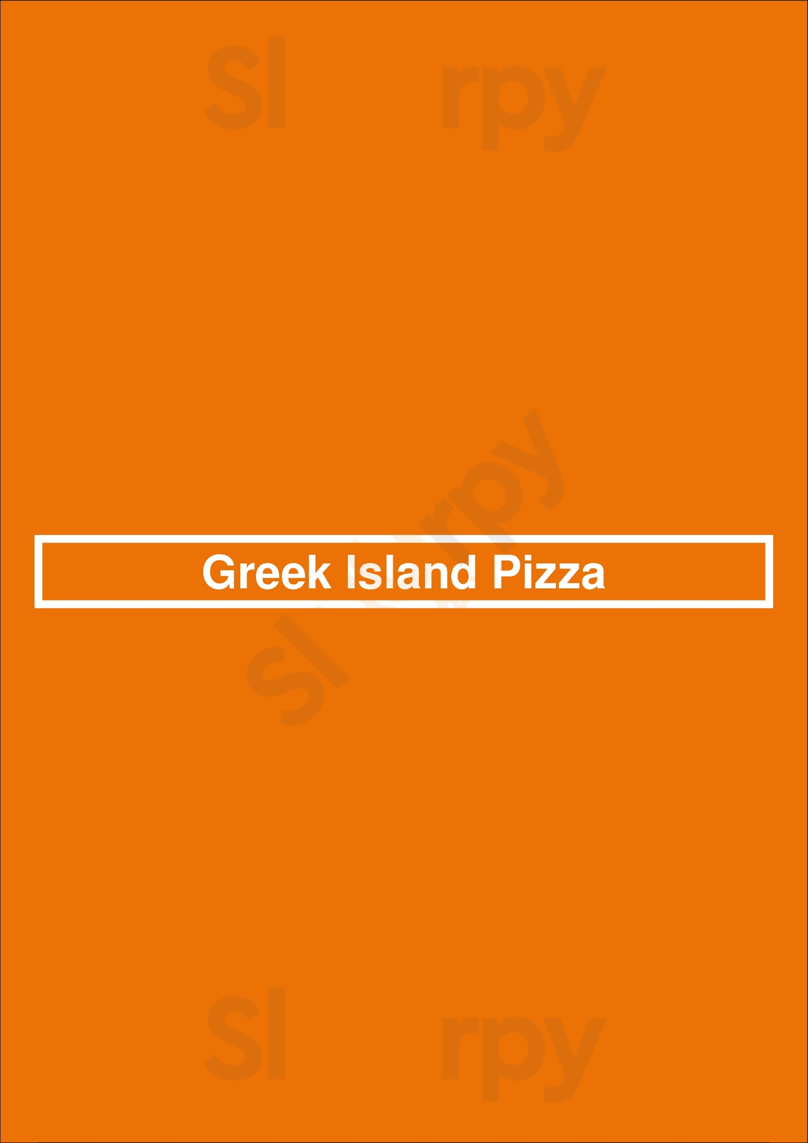 Greek Island Pizza Surrey Menu - 1