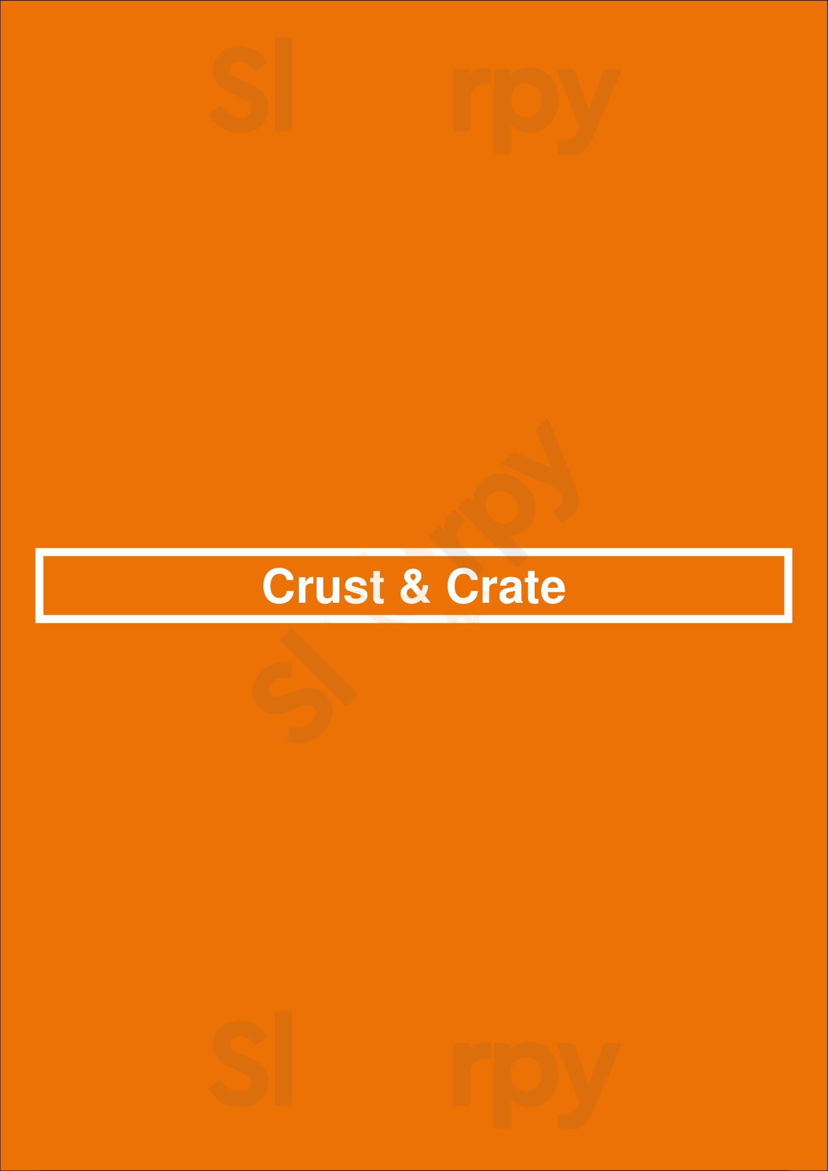 Crust & Crate Ottawa Menu - 1