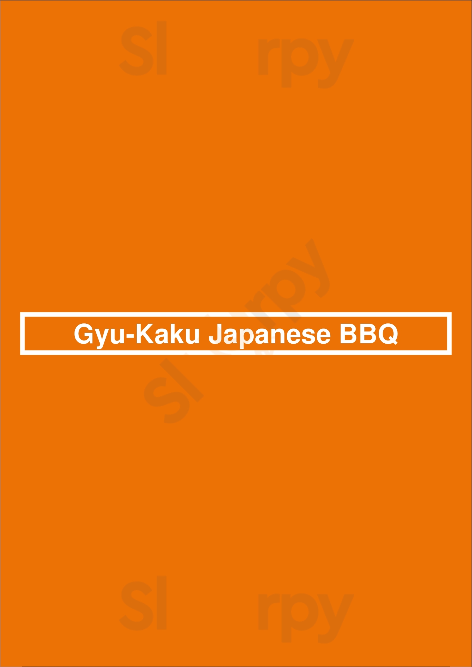 Gyu-kaku Japanese Bbq Montreal Menu - 1