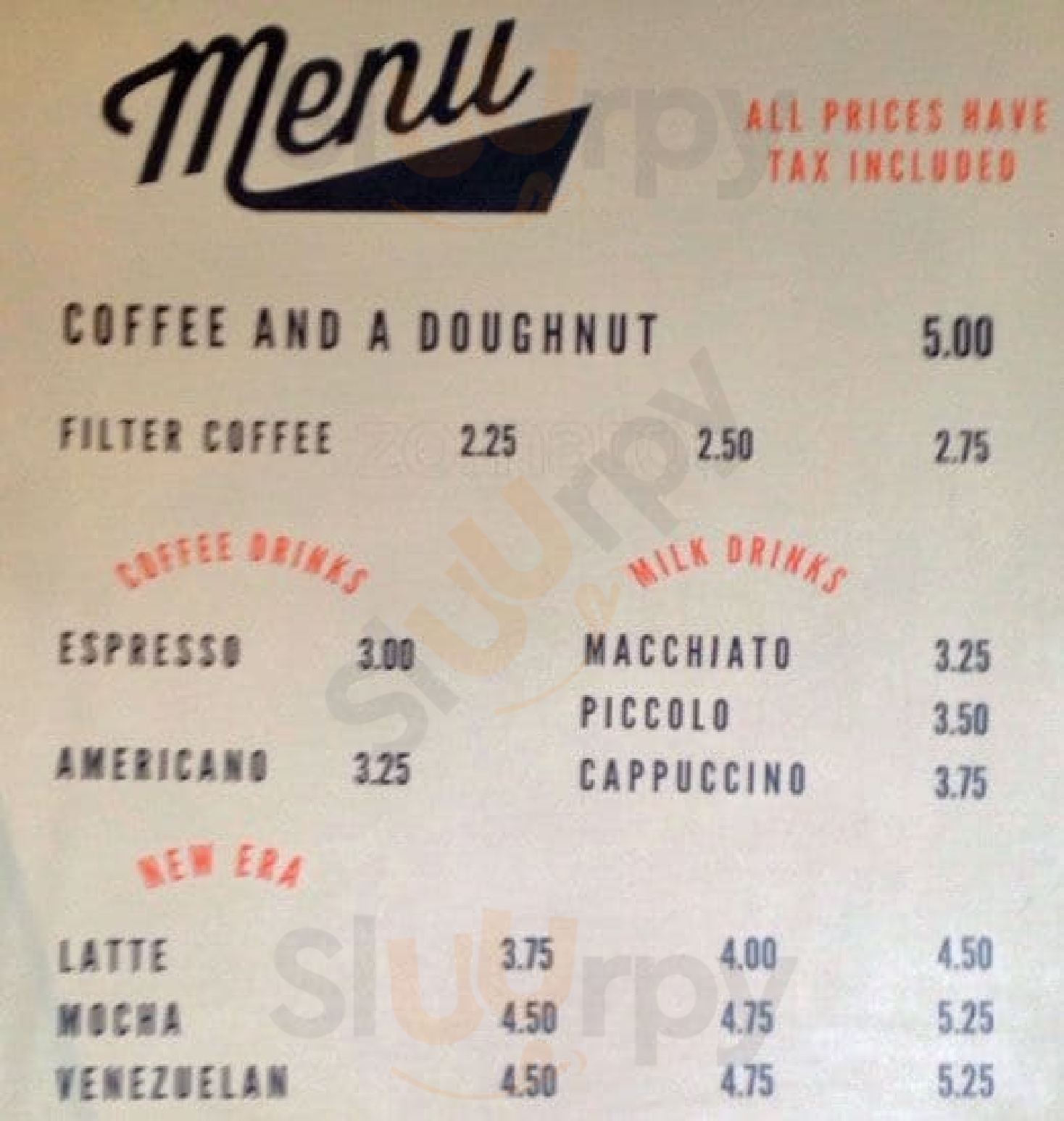 49th Parallel Roasters Cafe Vancouver Menu - 1