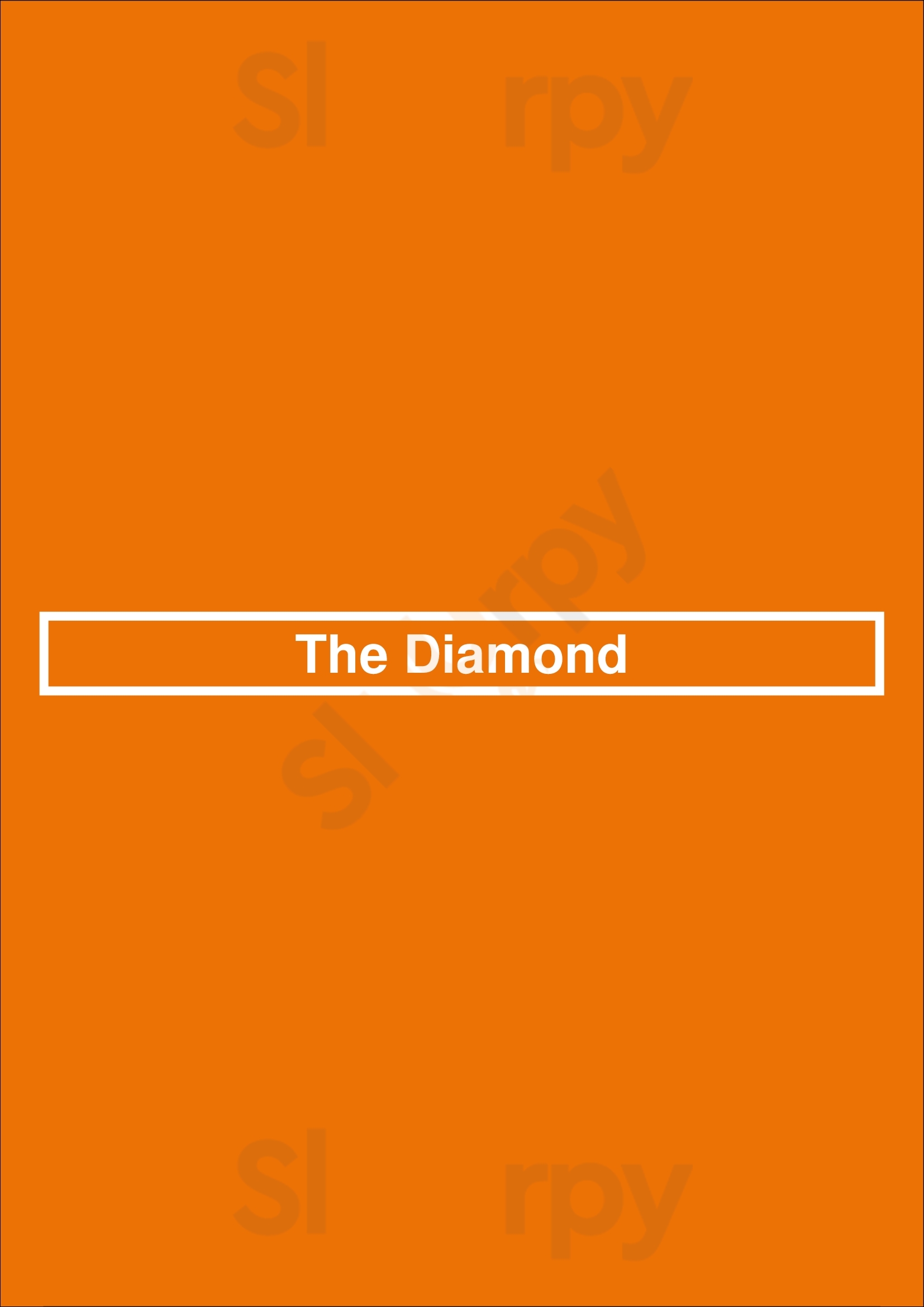 The Diamond Vancouver Menu - 1