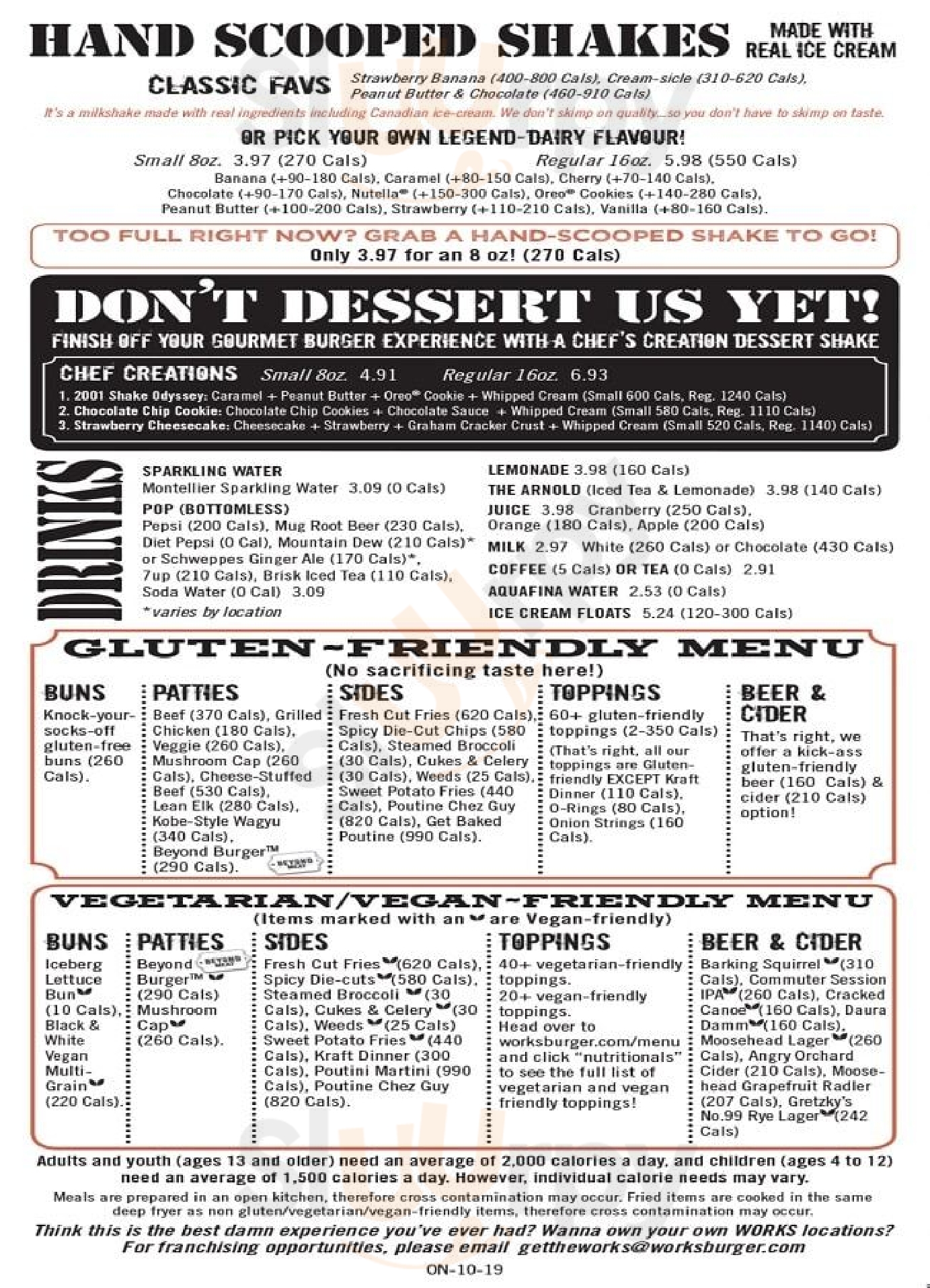 The Works Craft Burgers & Beer Ottawa Menu - 1