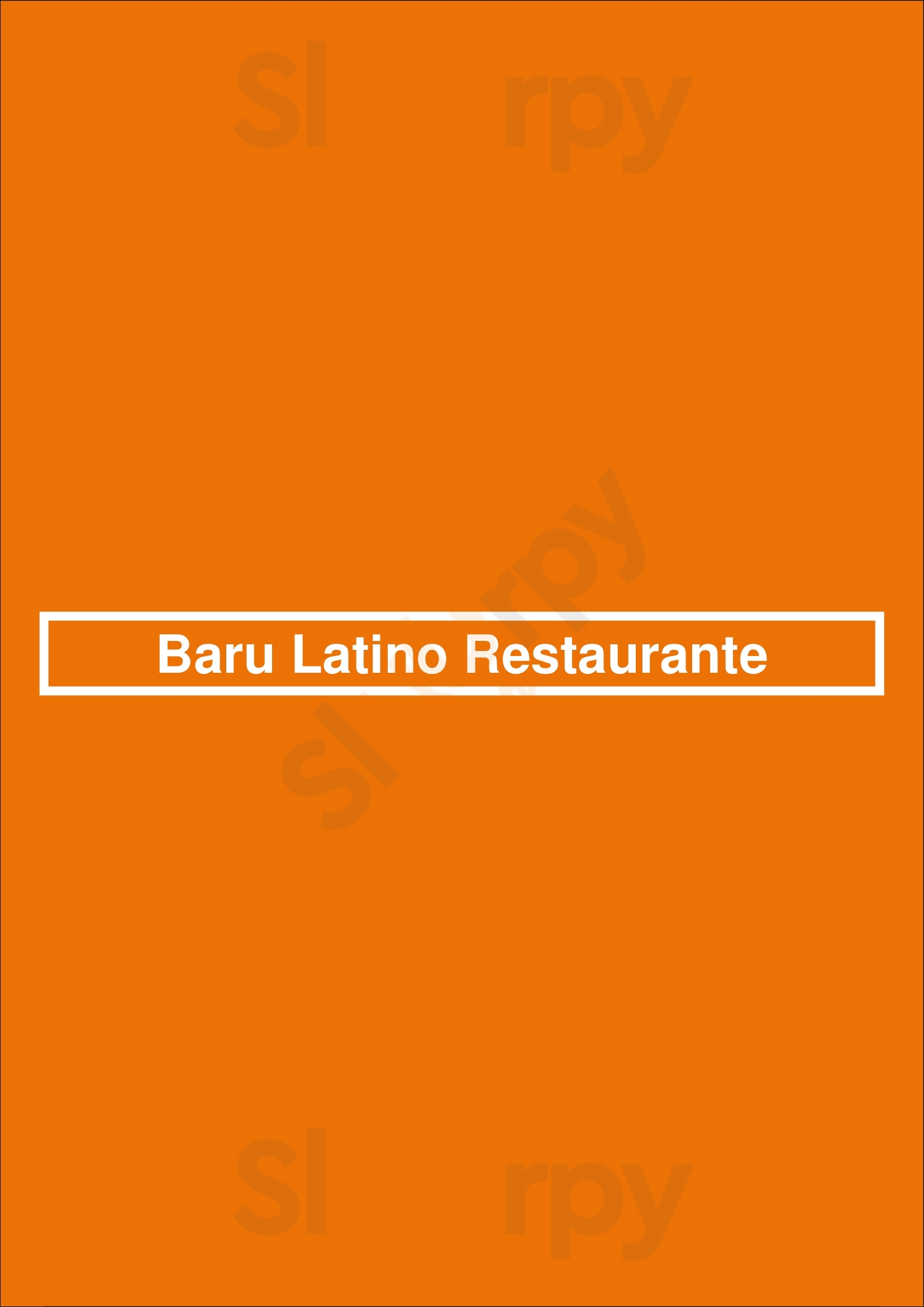 Baru Latino Restaurante Vancouver Menu - 1