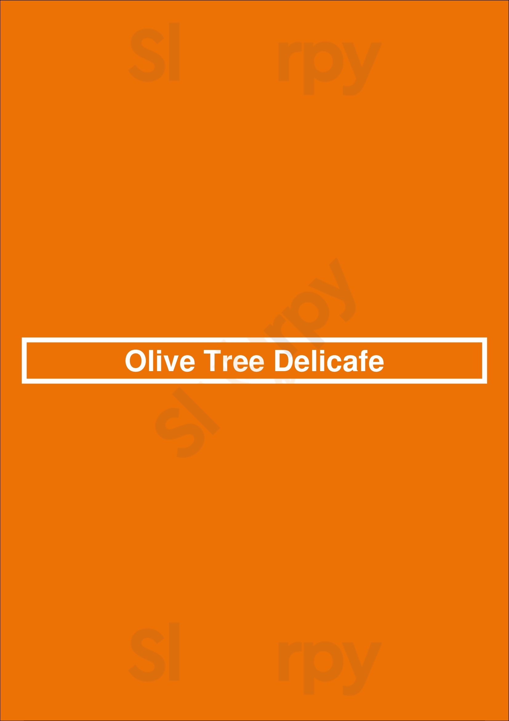 Olive Tree Delicafe Mississauga Menu - 1