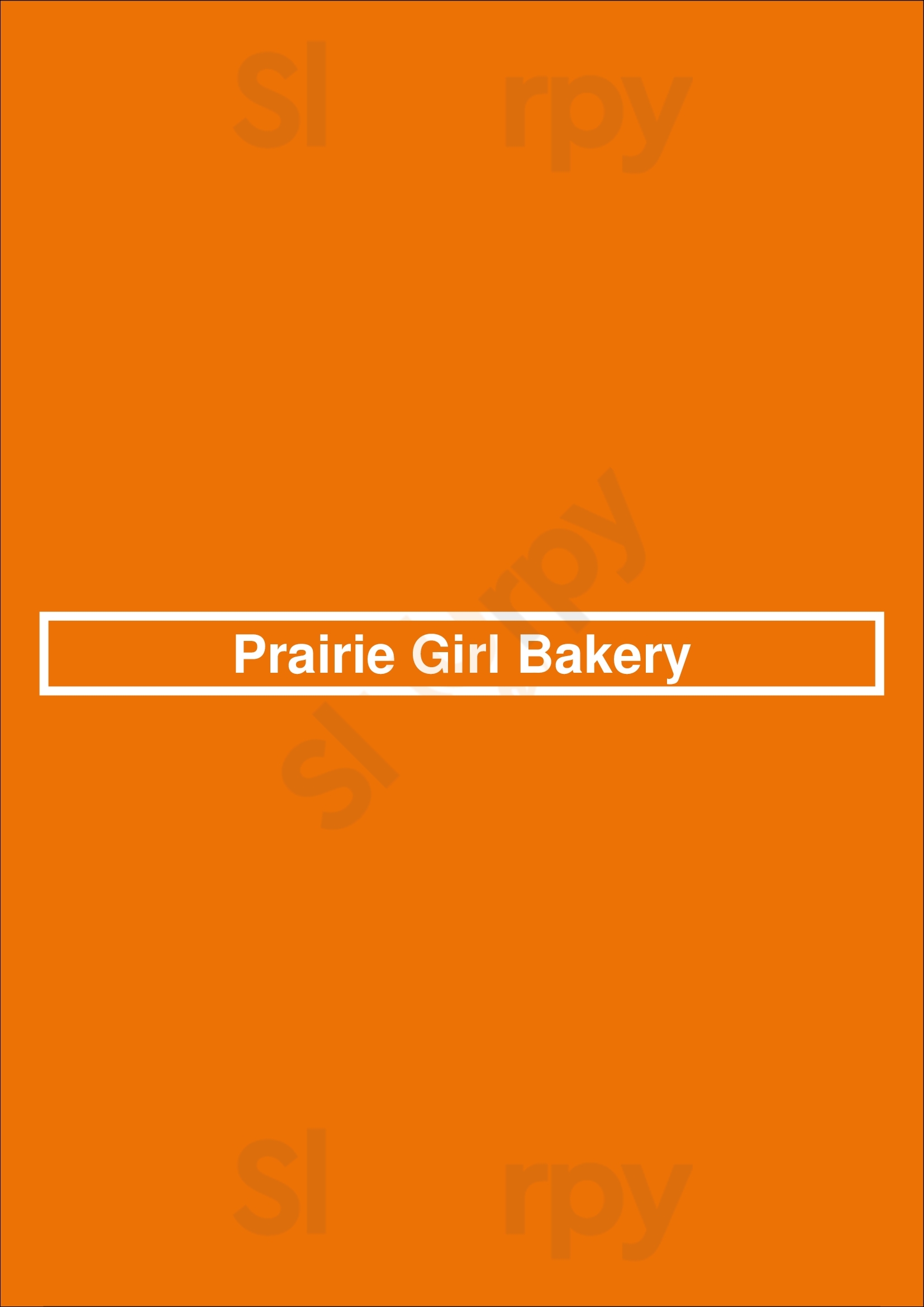 Prairie Girl Bakery Toronto Menu - 1
