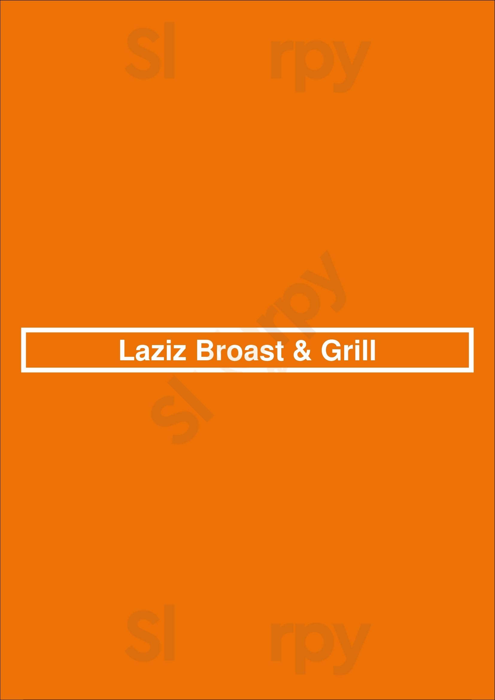 Laziz Broast & Grill Ottawa Menu - 1