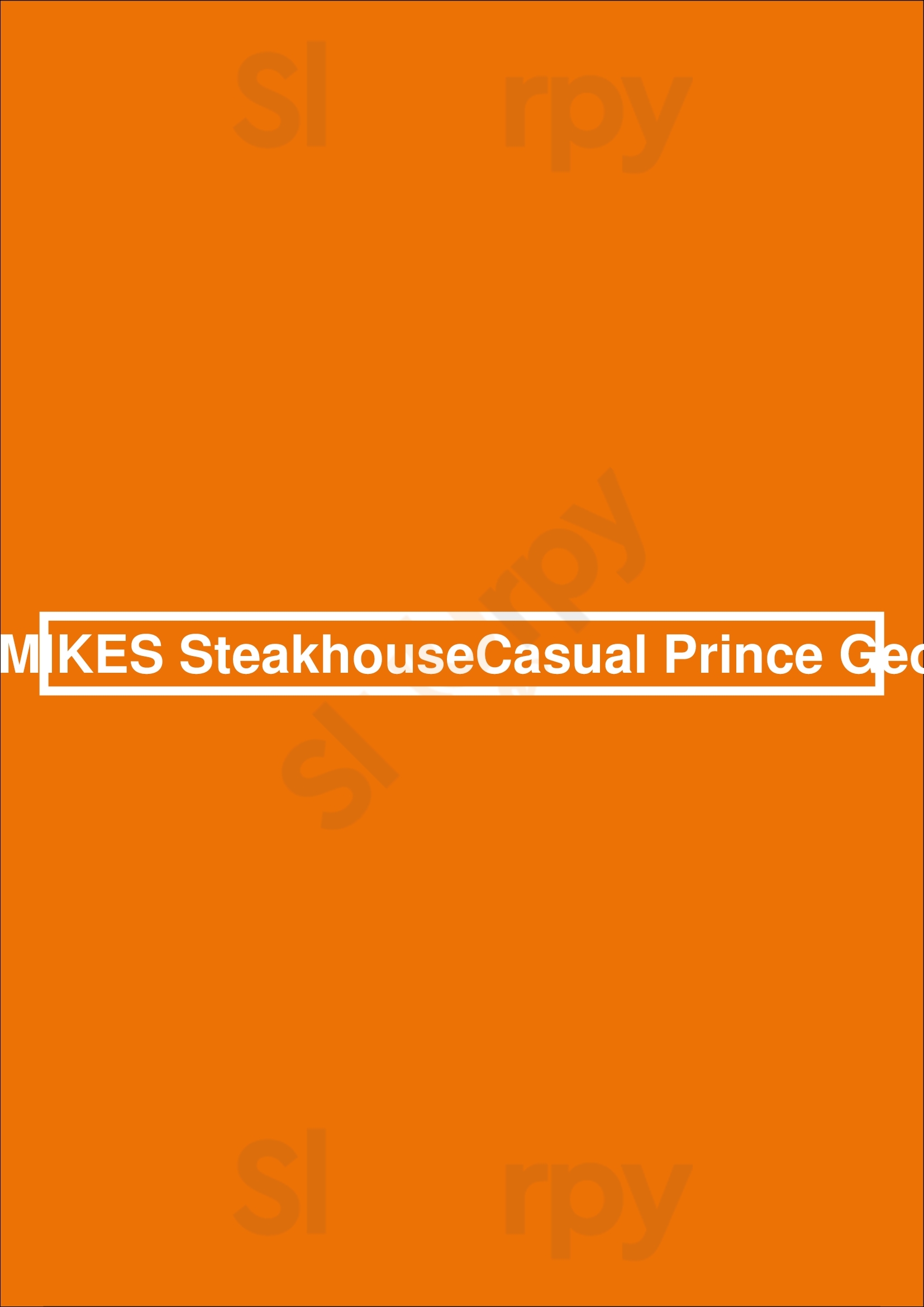 Mr Mikes Steakhousecasual Prince George Prince George Menu - 1