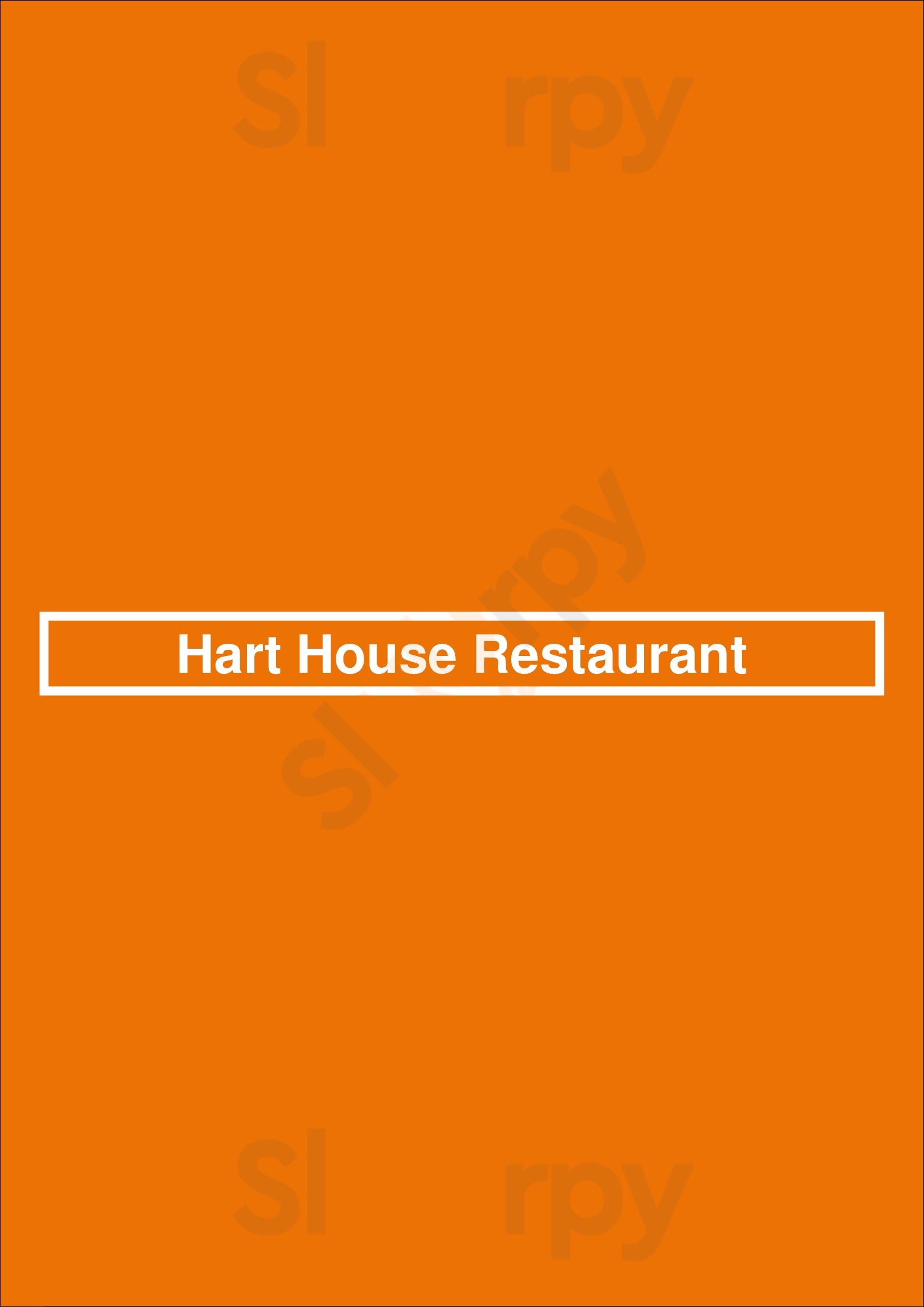 Hart House Restaurant Burnaby Menu - 1