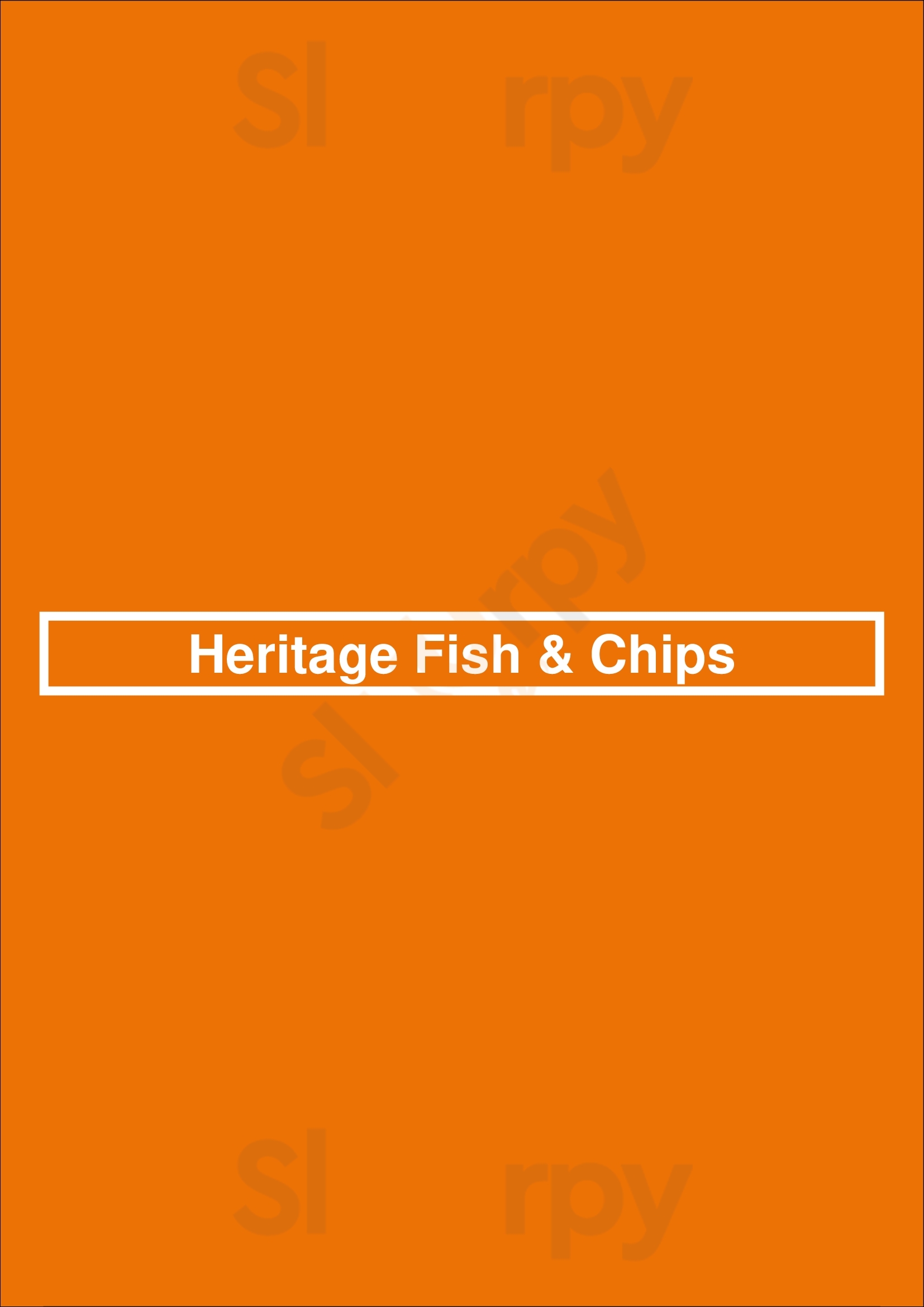 Heritage Fish & Chips Brampton Menu - 1