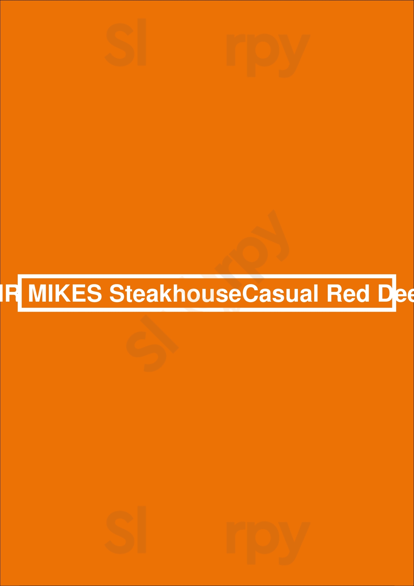 Mr Mikes Steakhouse Casual Red Deer Red Deer Menu - 1