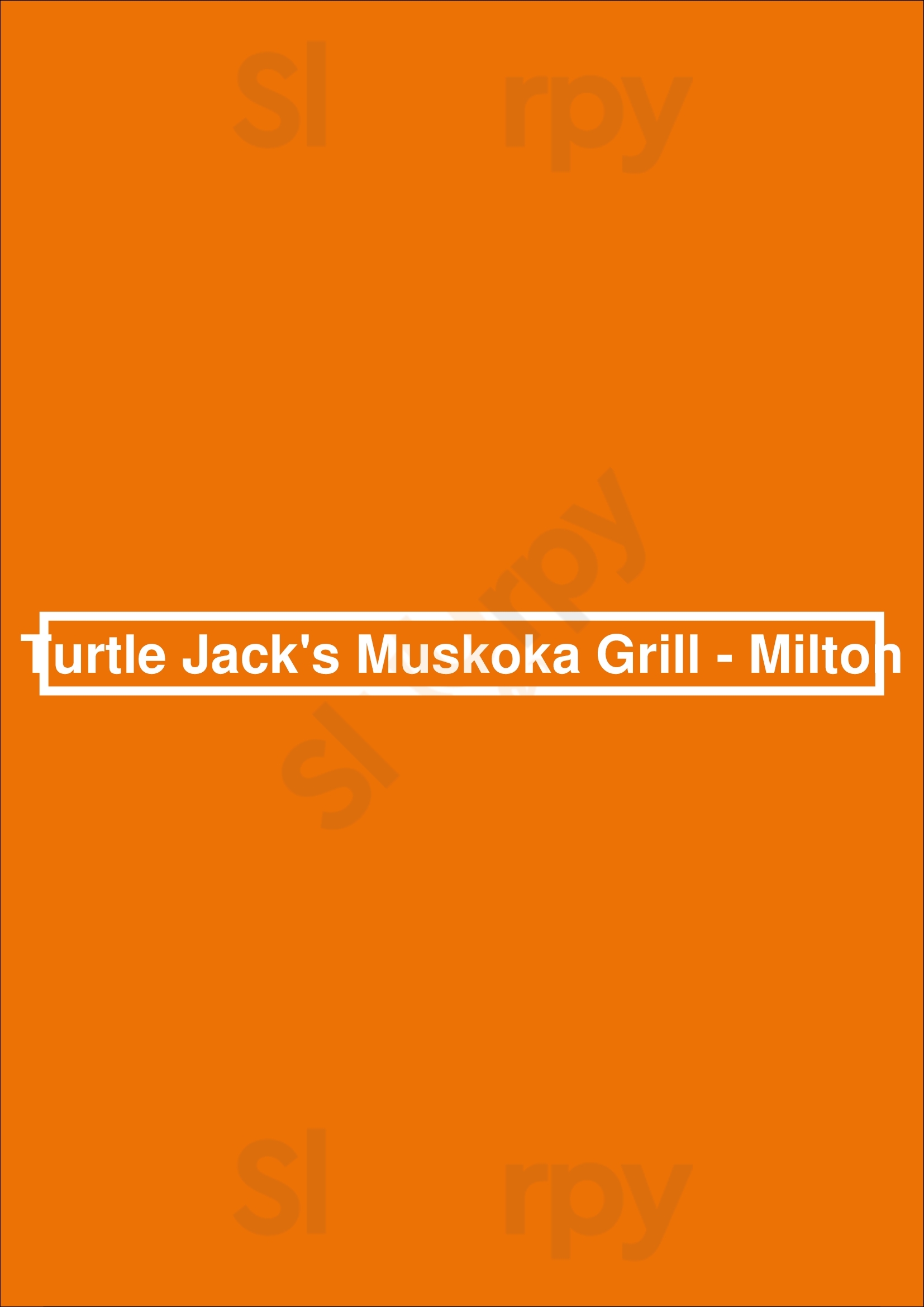 Turtle Jack's Milton Milton Menu - 1