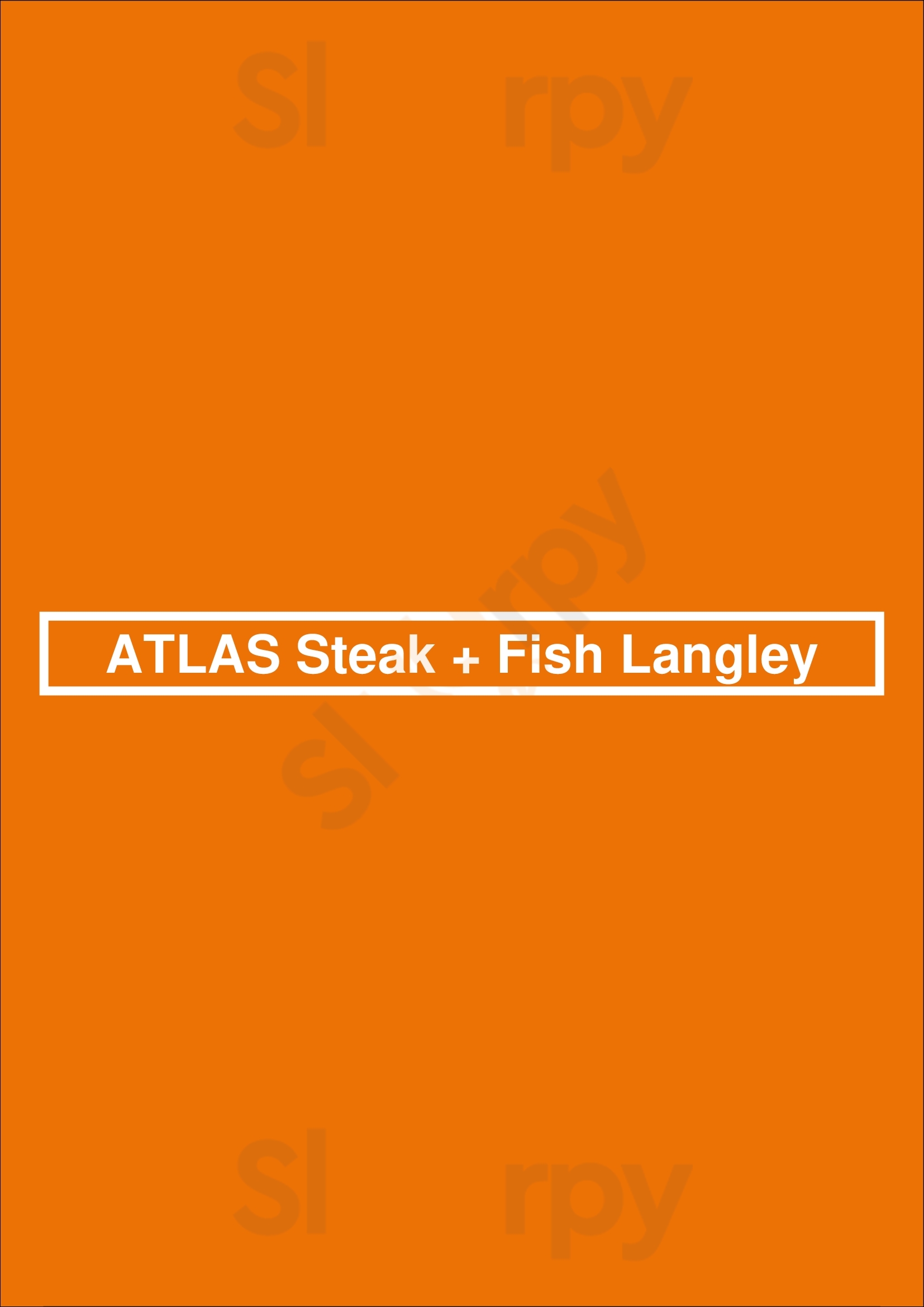 Atlas Steak + Fish Langley Menu - 1
