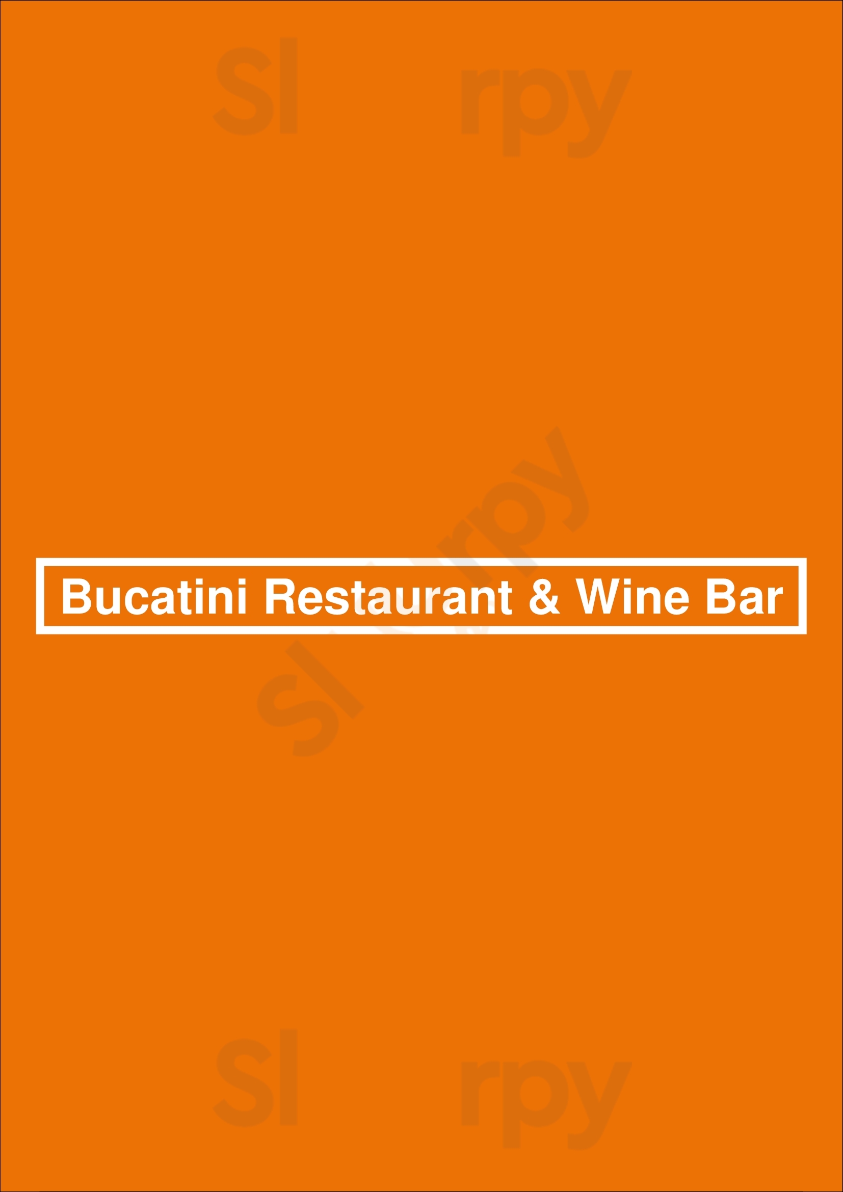 Bucatini Restaurant & Wine Bar Brampton Menu - 1