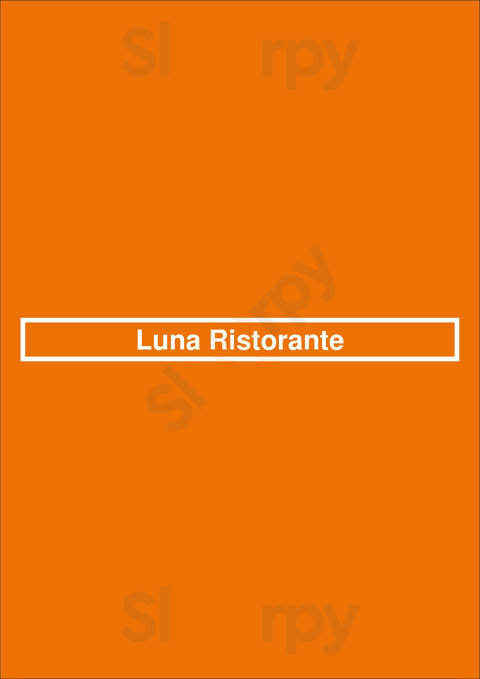 Luna Ristorante Newmarket Menu - 1